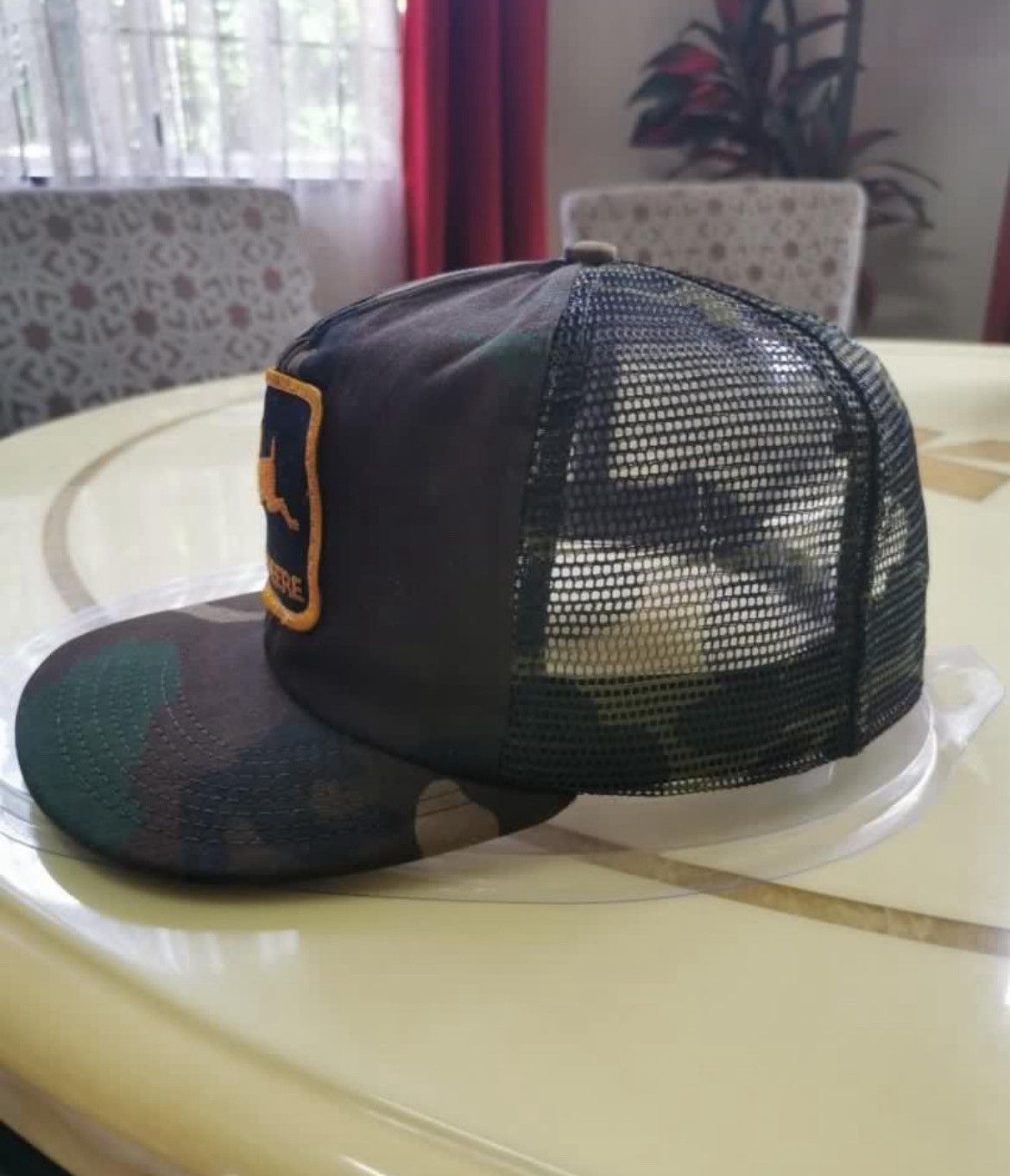 John Deere × Vintage Vintage John Deere Camo Army Trucker USA Size 42 - 8 Thumbnail