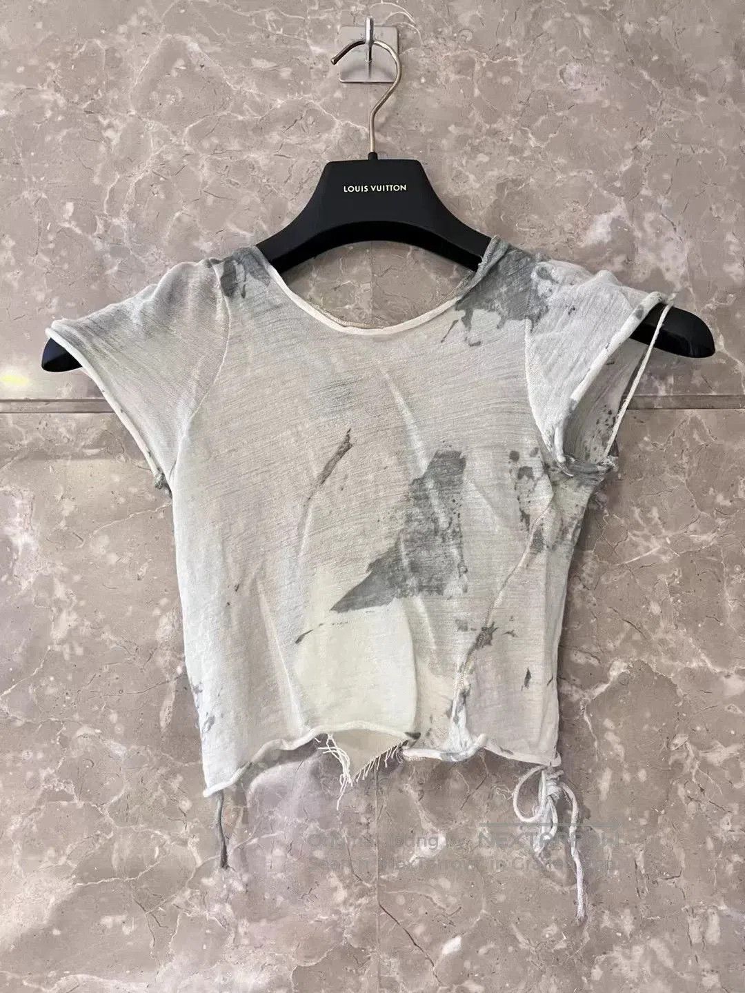 Japanese Brand Short Sleeve Cashmere T-Shirt for Women. Size S / US 4 / IT 40 - 1 Thumbnail