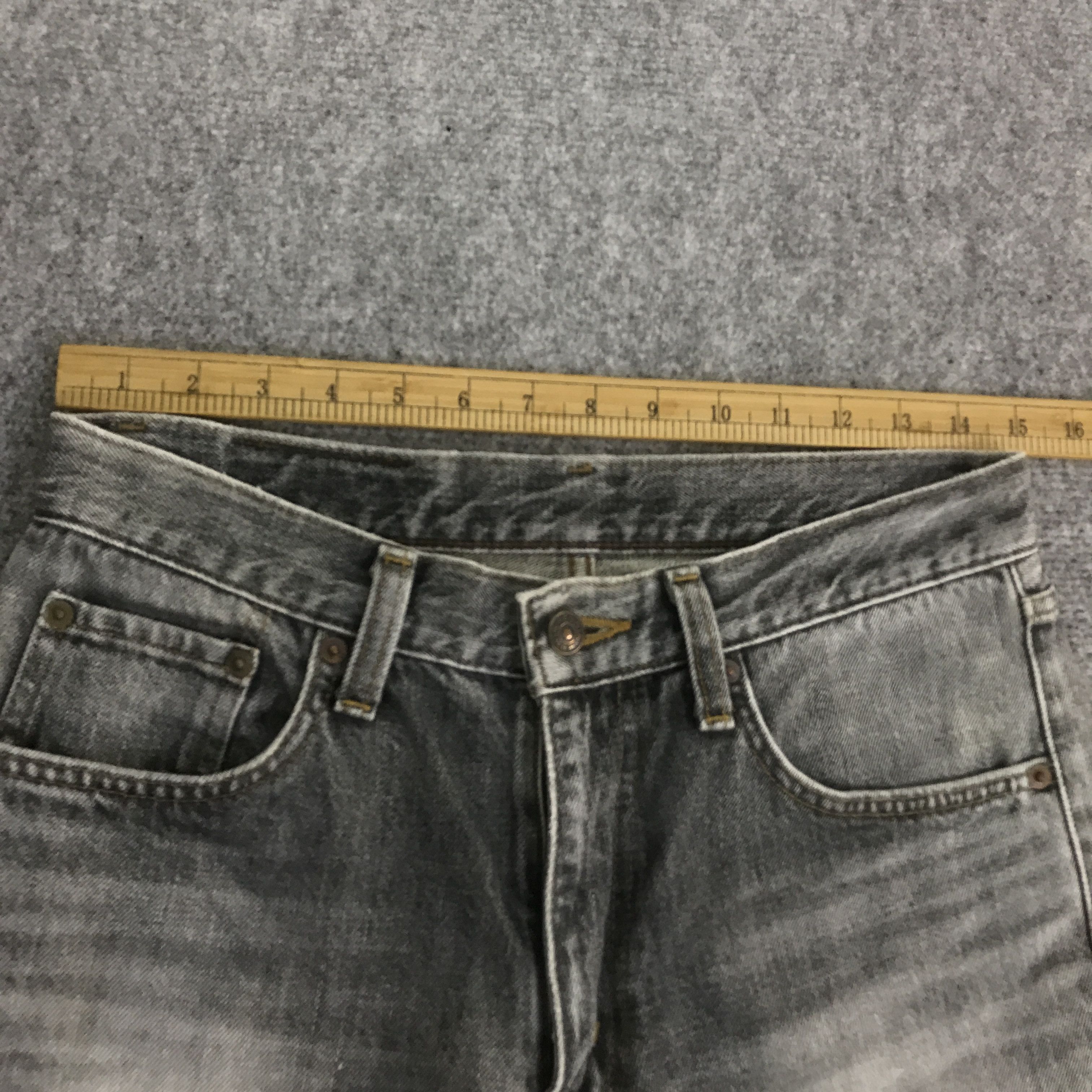 Edwin EDWIN BLACK FADED DENIM LIGHT PANTS K74B16 Size US 30 / EU 46 - 7 Thumbnail
