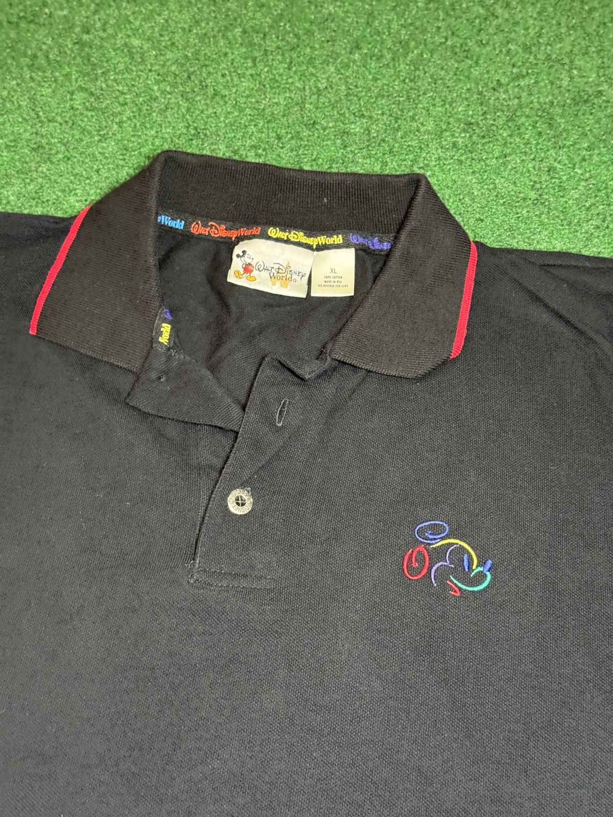 Disney Vintage 90s Walt Disney World Mickey Mouse XL Polo Shirt Size US XL / EU 56 / 4 - 2 Thumbnail