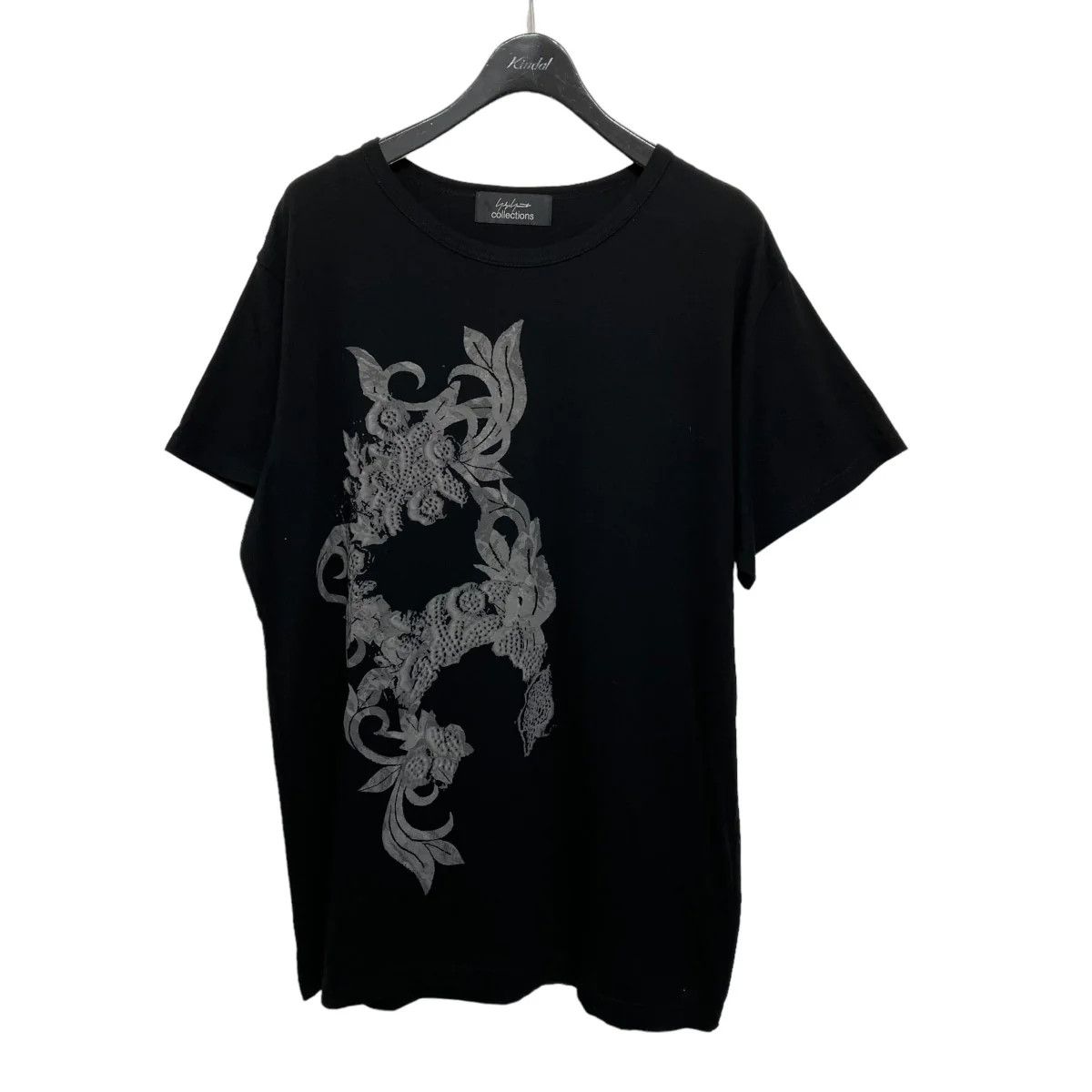 image of Yohji Yamamoto Collections Short Sleeve Cut And Sew in Black, Men's (Size Medium)