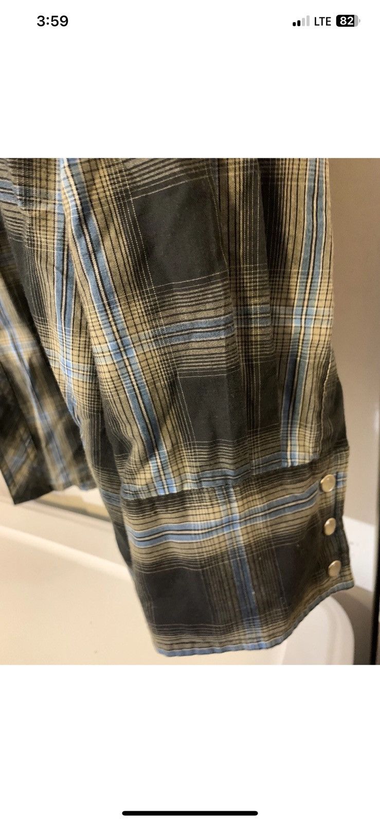 Wrangler Wrangler mens sz 3XL button shirt western plaid pearl snap Size US XXL / EU 58 / 5 - 8 Thumbnail