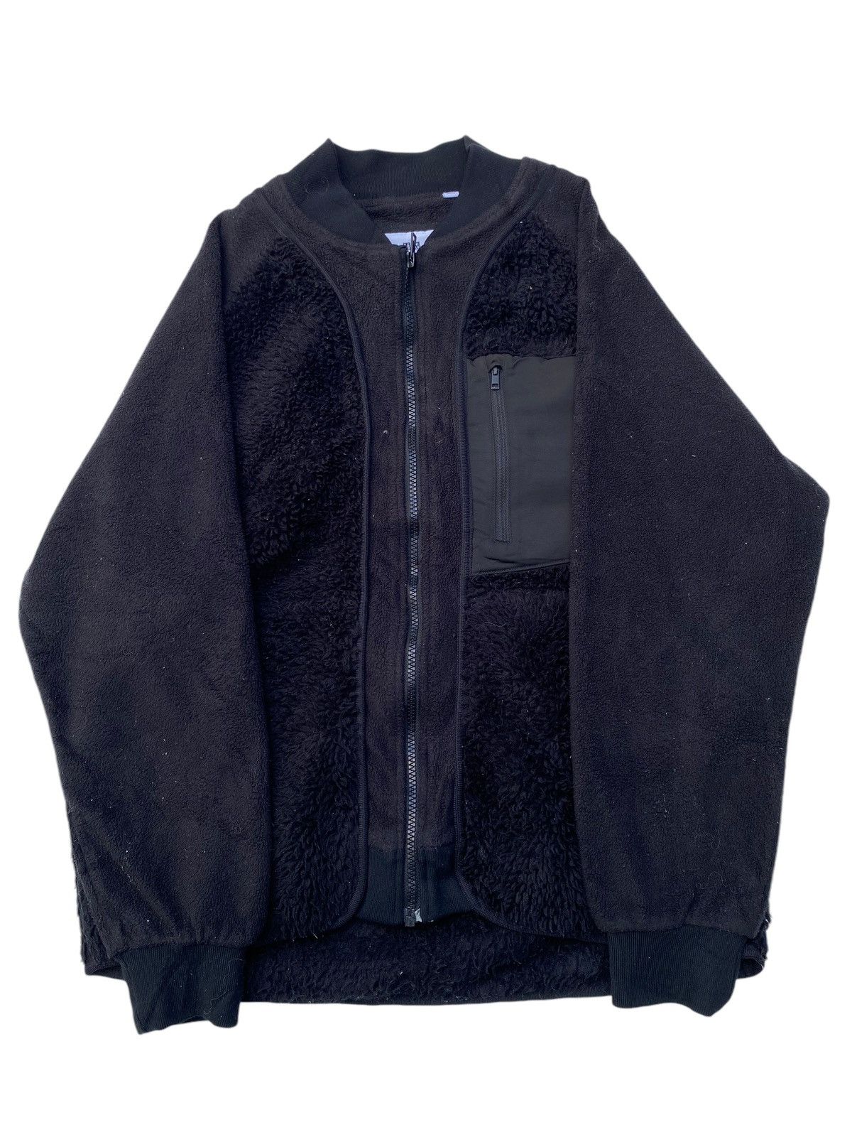 Vtg Uniqlo x White Mountaineering Fleece Jacket Zip Up
