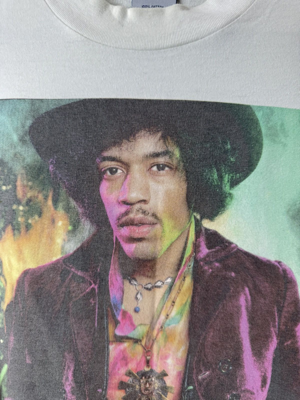 Jimi Hendrix 💥 Rare! 1990’s Vintage Jimi Hendrix Longsleeve Big Print Size US XL / EU 56 / 4 - 4 Thumbnail