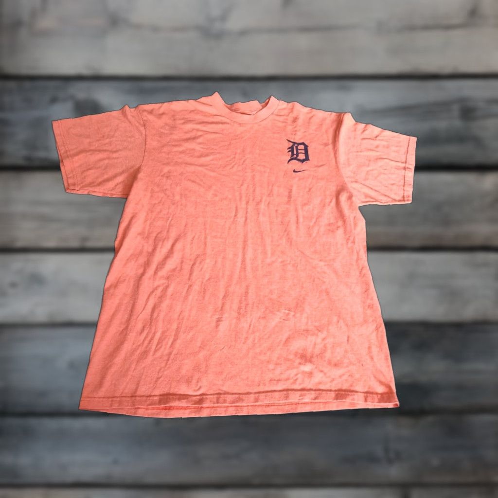 Nike VINTAGE Nike MLB Detroit Tigers Baseball T-Shirt Men’s Large Orange Short Sleeve Crew Neck Cotton Logo 2000s Sports Size US L / EU 52-54 / 3 - 1 Thumbnail