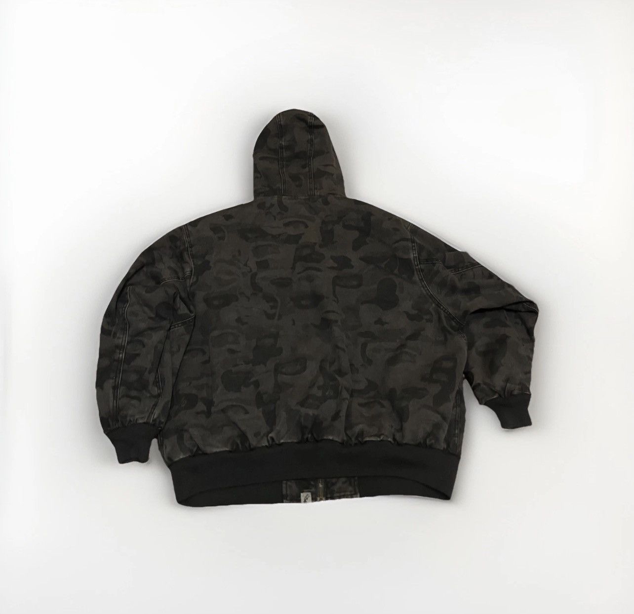 Bape USED Bape x KidSuper Solid Camo Jacquard Jacket Black Size L Size US L / EU 52-54 / 3 - 5 Thumbnail