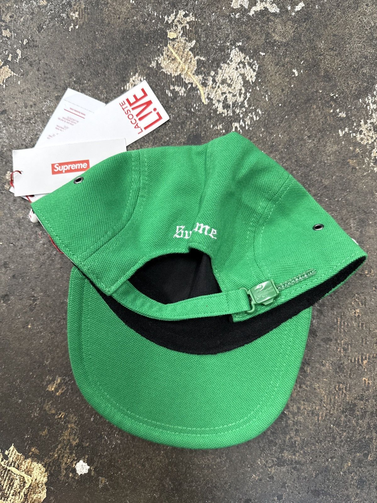 Lacoste × Supreme Supreme Lacoste Pique Knit Camp Cap Size ONE SIZE - 6 Thumbnail