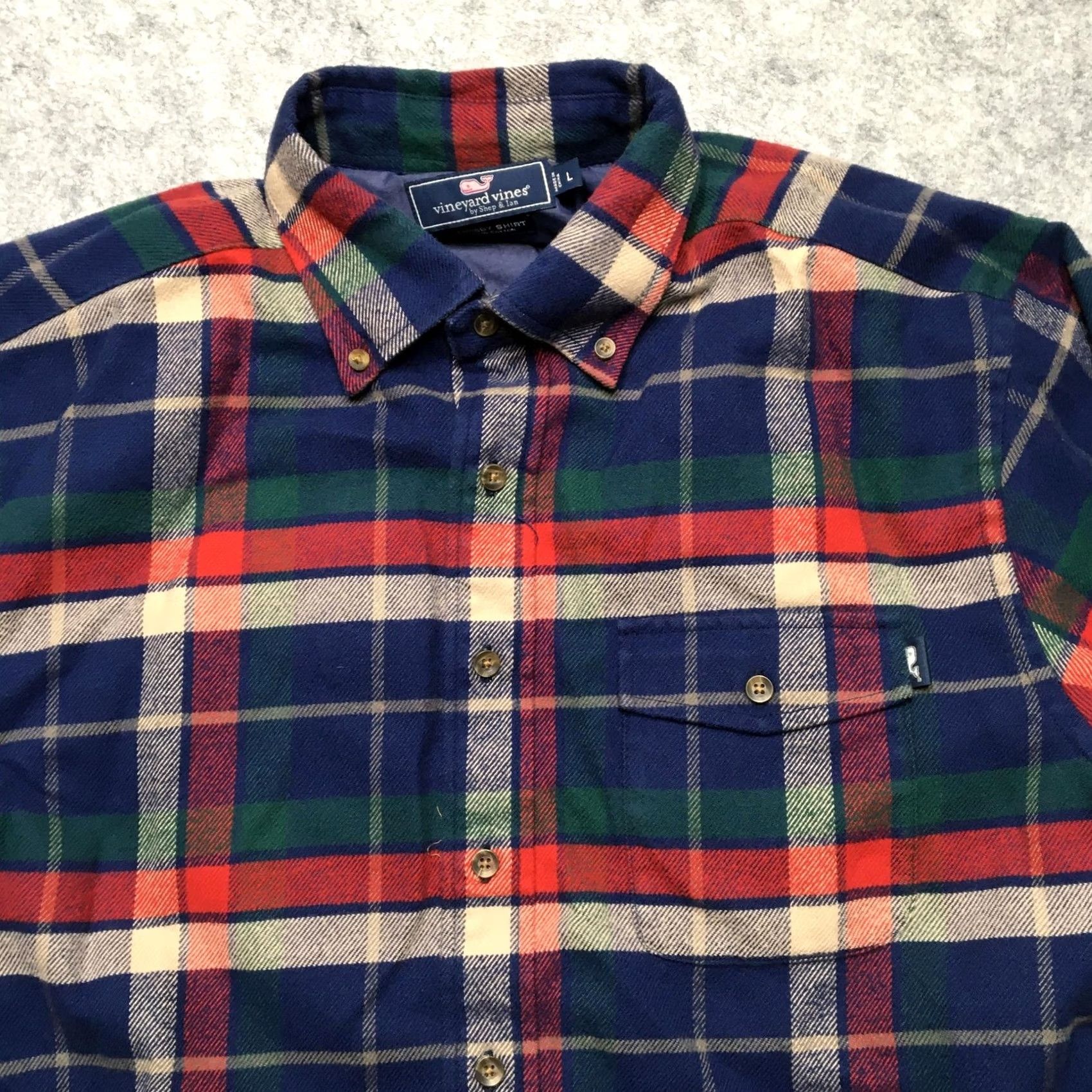 Vineyard Vines Vineyard Vines Crosby Shirt Mens L Blue Plaid Flannel Windbreaker Lined Button-Up Long Sleeve Casual Winter Size US L / EU 52-54 / 3 - 4 Thumbnail