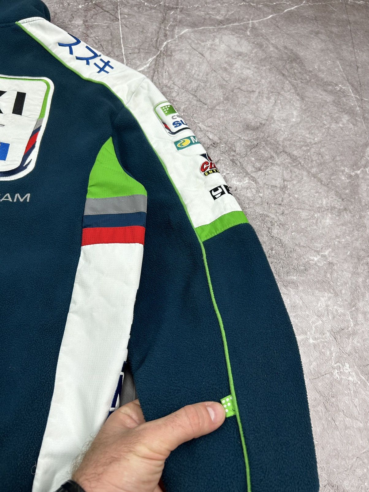 Vintage Vintage y2k Suzuki GSX-R racing team fleece Sherpa jacket Size US S / EU 44-46 / 1 - 5 Thumbnail