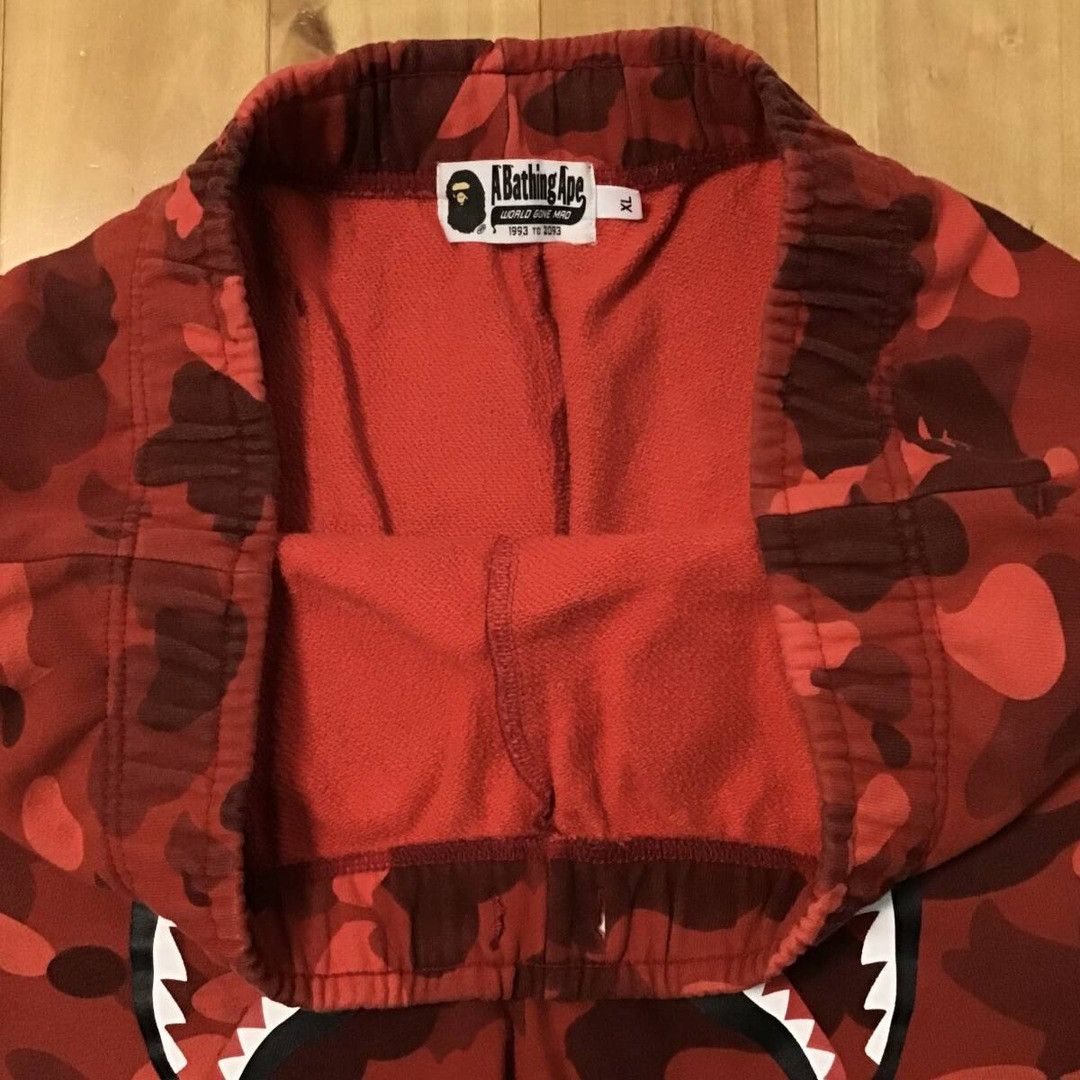 Bape BAPE Shark sweat shorts Red camo a bathing ape ★size XL Size US 36 / EU 52 - 6 Thumbnail