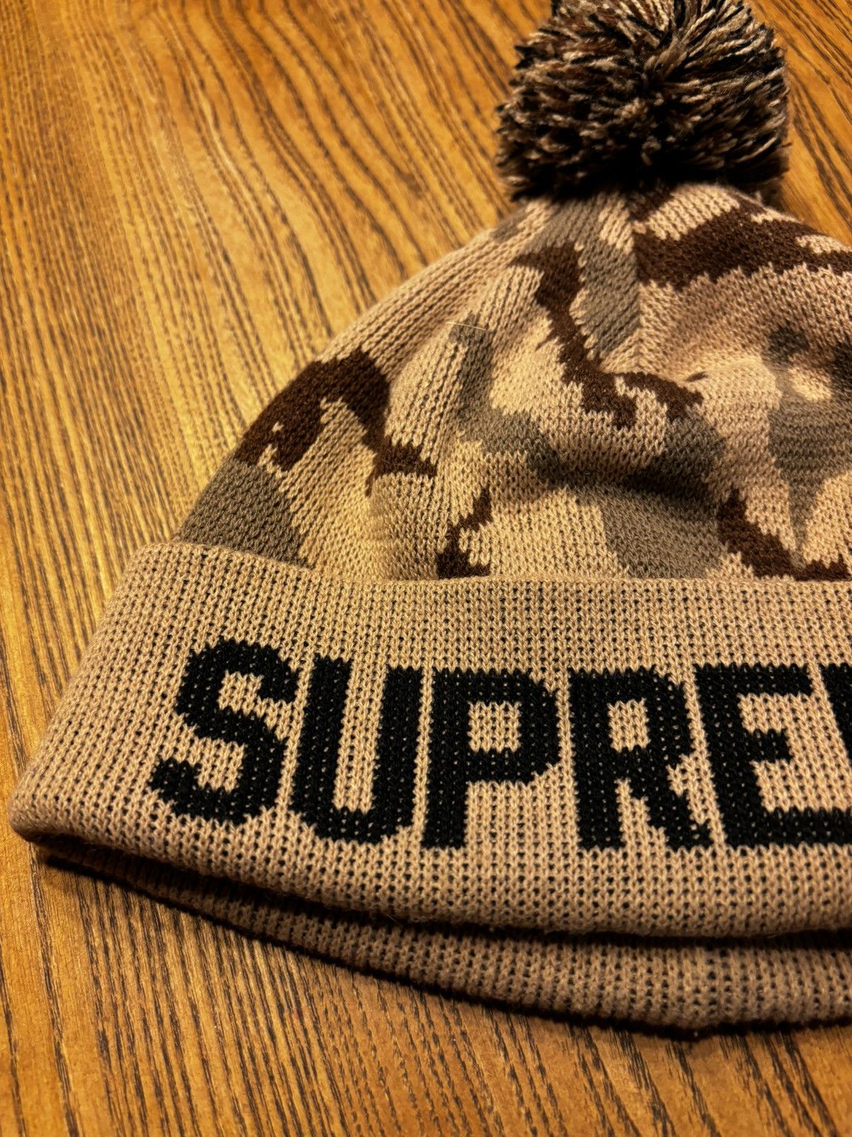 Supreme Supreme Brown Camo Beanie Size ONE SIZE - 3 Thumbnail
