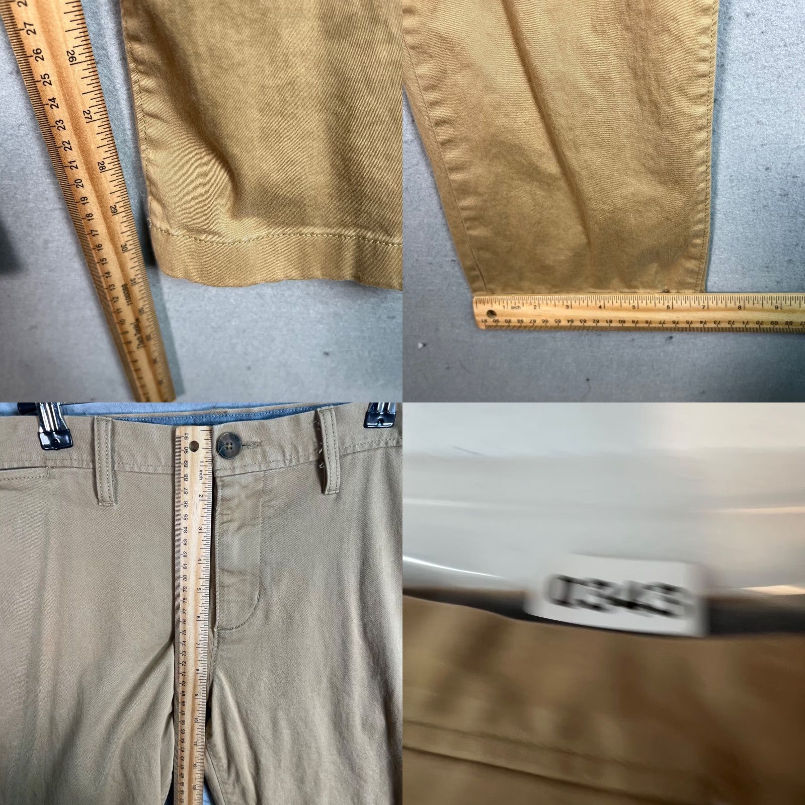 Vintage Wallin & Bros. Mens Tan Chino Pants Size 34 x 32 Cotton Blend Straight Leg Size US 34 / EU 50 - 8 Thumbnail