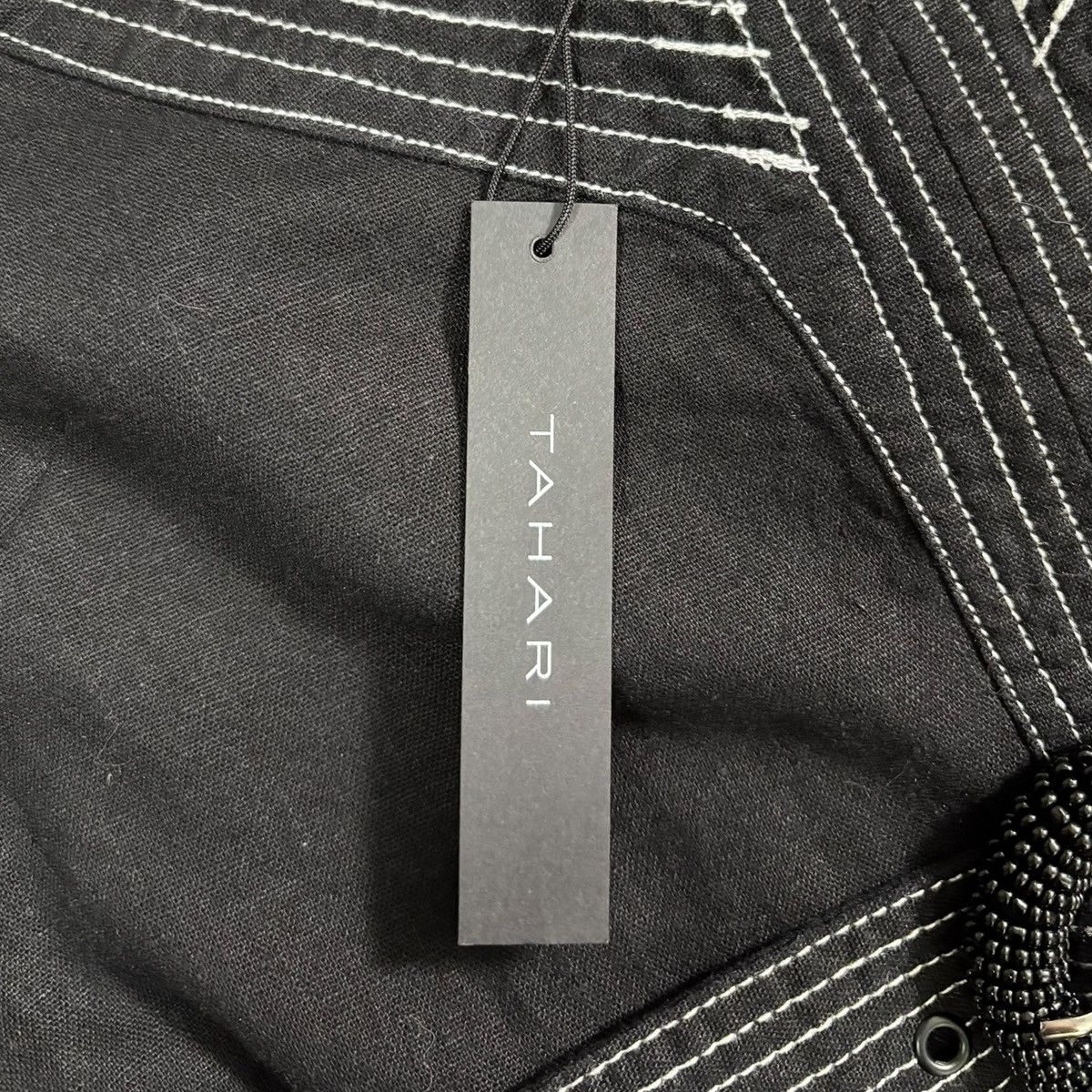 Elie Tahari Tahari Linen Blend Black Beauty Jumpsuit Sz M (8) Size 30" / US 8 / IT 44 - 9 Thumbnail