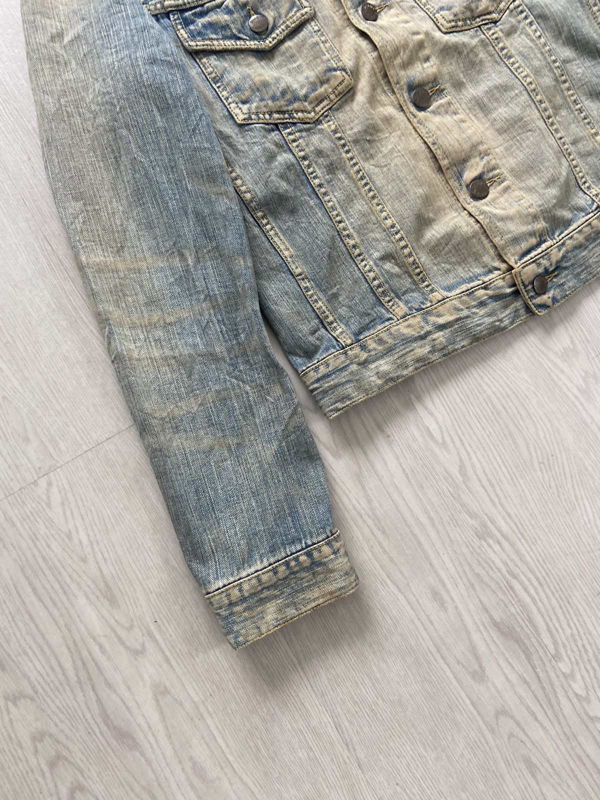 Nudie Jeans Vintage 2000’s Nudie Conny Thread Embroidery Trucker Jacket Size US S / EU 44-46 / 1 - 3 Thumbnail