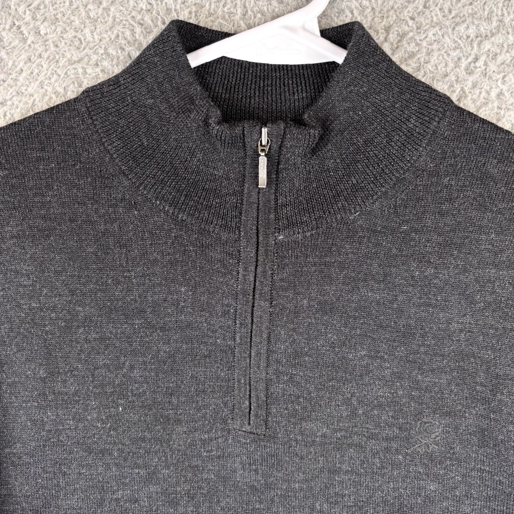 Charles Tyrwhitt Charles Tyrwhitt Sweater Mens Sweater Black Merino Wool 1/4 Zip England Rugby Shirt Hoodie? Size US L / EU 52-54 / 3 - 2 Thumbnail