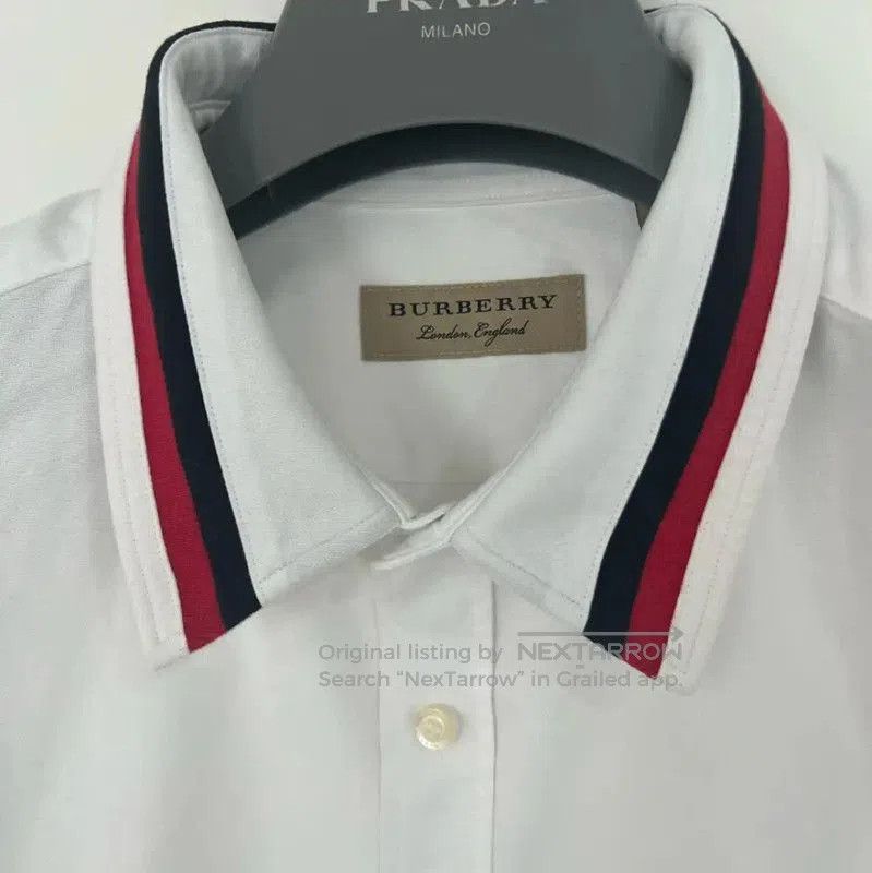 Burberry Burberry White Long Sleeve Shirt for Men. Size US XL / EU 56 / 4 - 4 Thumbnail