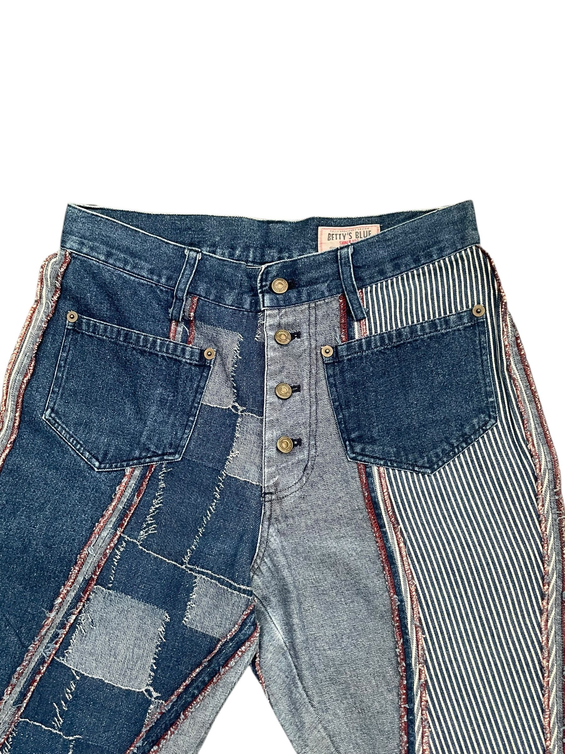 Japanese Brand Vintage Flare Betty Blue Shinji Abe Custom Denim Size 29" - 2 Thumbnail