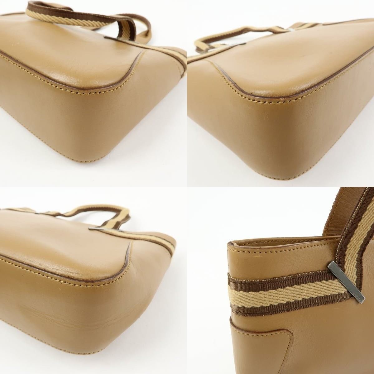 Gucci Gucci Sherry Line Calfskin Tote Tan Size ONE SIZE - 5 Thumbnail