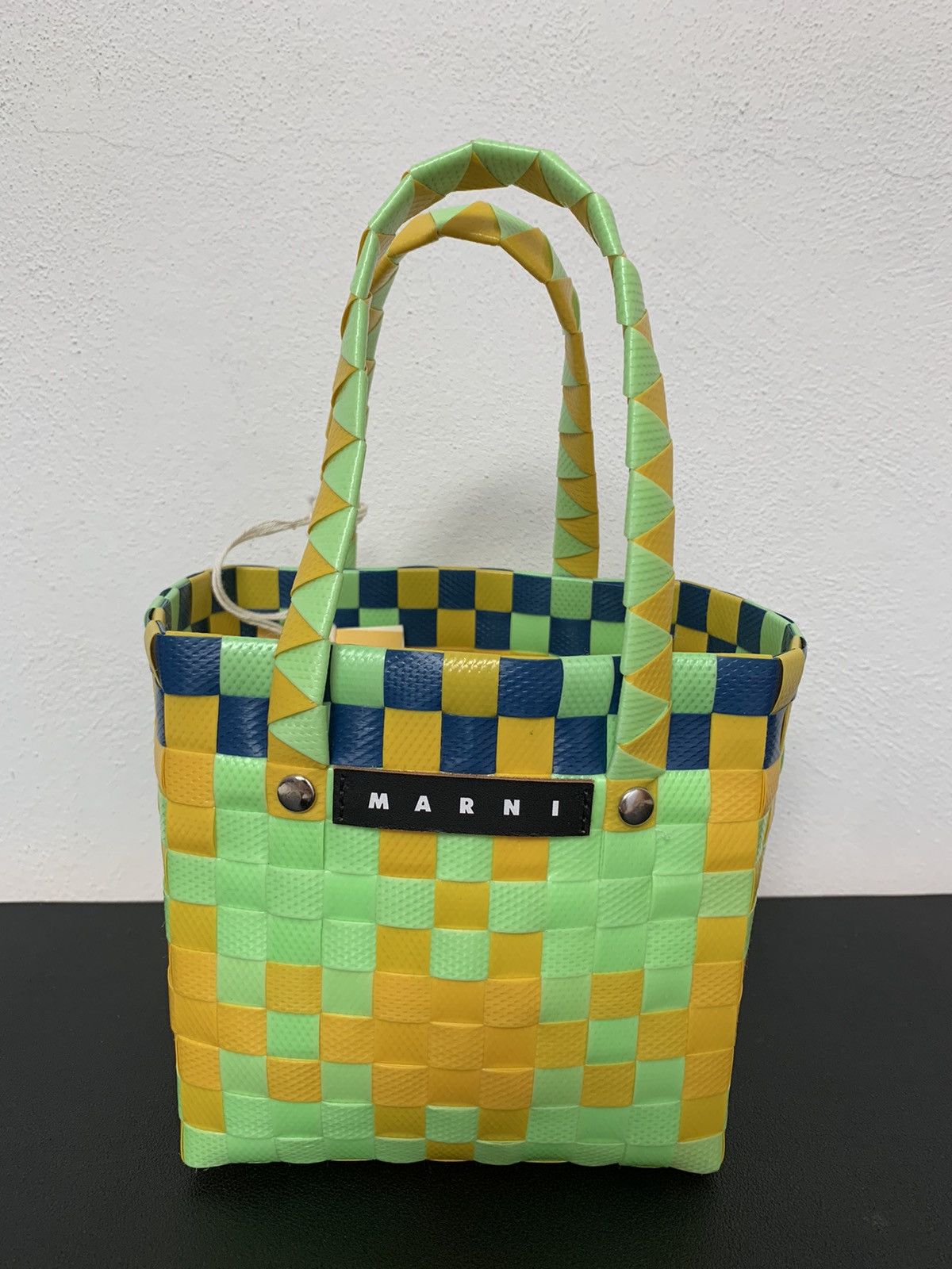 Marni Market Bag Mini in Yellow, Women's