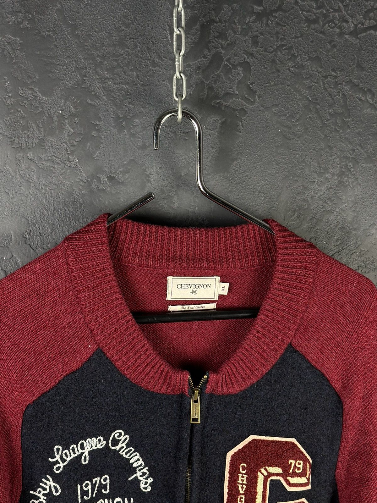 Chevignon Chevignon Wool Knitwear Sweatshirt Used Size M-L Size US M / EU 48-50 / 2 - 2 Thumbnail