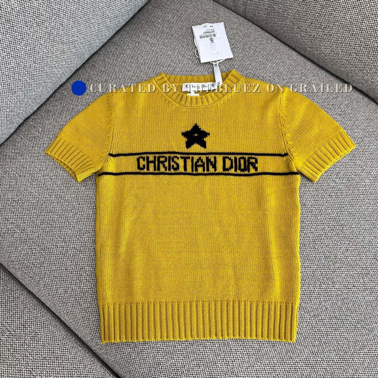 Dior Dior Lucky Star Logo Knit Short-Sleeve Size XXS / US 00 / IT 34 - 1 Thumbnail