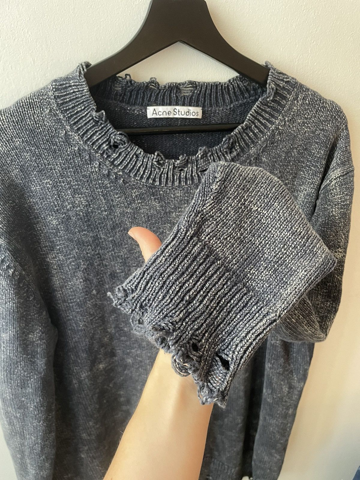 Acne Studios *RARE GRAIL* Acne Studios washed faded sweater distressed Size US L / EU 52-54 / 3 - 5 Thumbnail