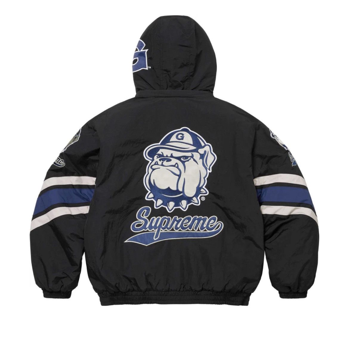 Mitchell & Ness × NCAA × Supreme Supreme/Mitchell&Ness NCAA Stadium Jacket Bulldogs Black Size US M / EU 48-50 / 2 - 4 Thumbnail