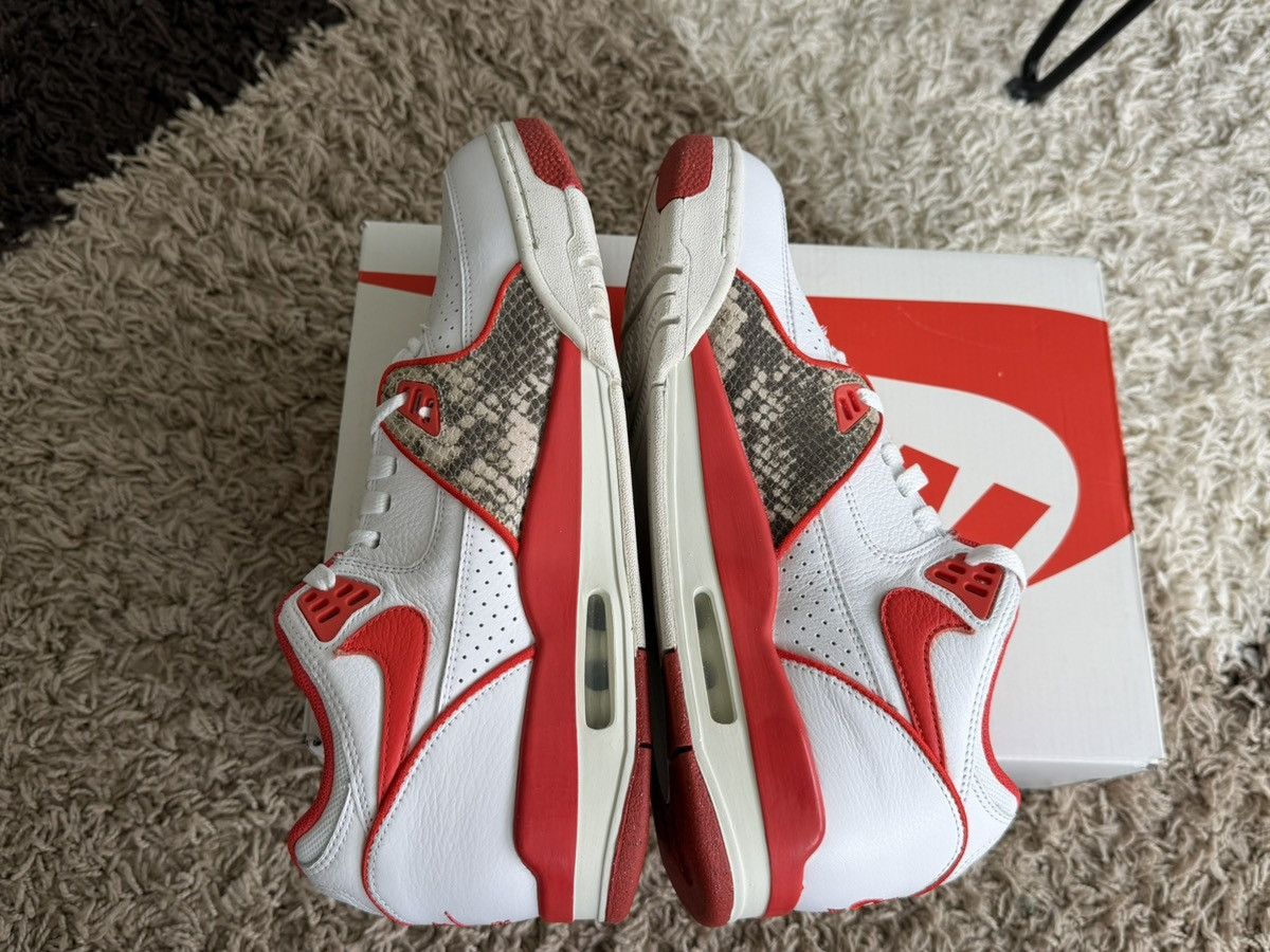 Nike × Stussy Stussy Nike Air Flight 89 Low SP White Habanero Red Sail 9.5 Size US 9.5 / EU 42-43 - 5 Thumbnail