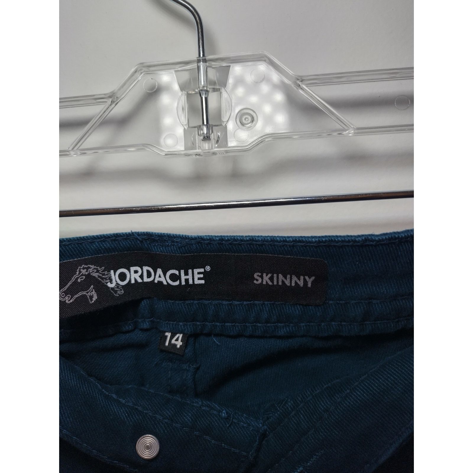 Jordache Jordache Women Skinny Leg Pants Front Zipper Blue Size 14 Size 36" / US 14 / IT 50 - 9 Thumbnail