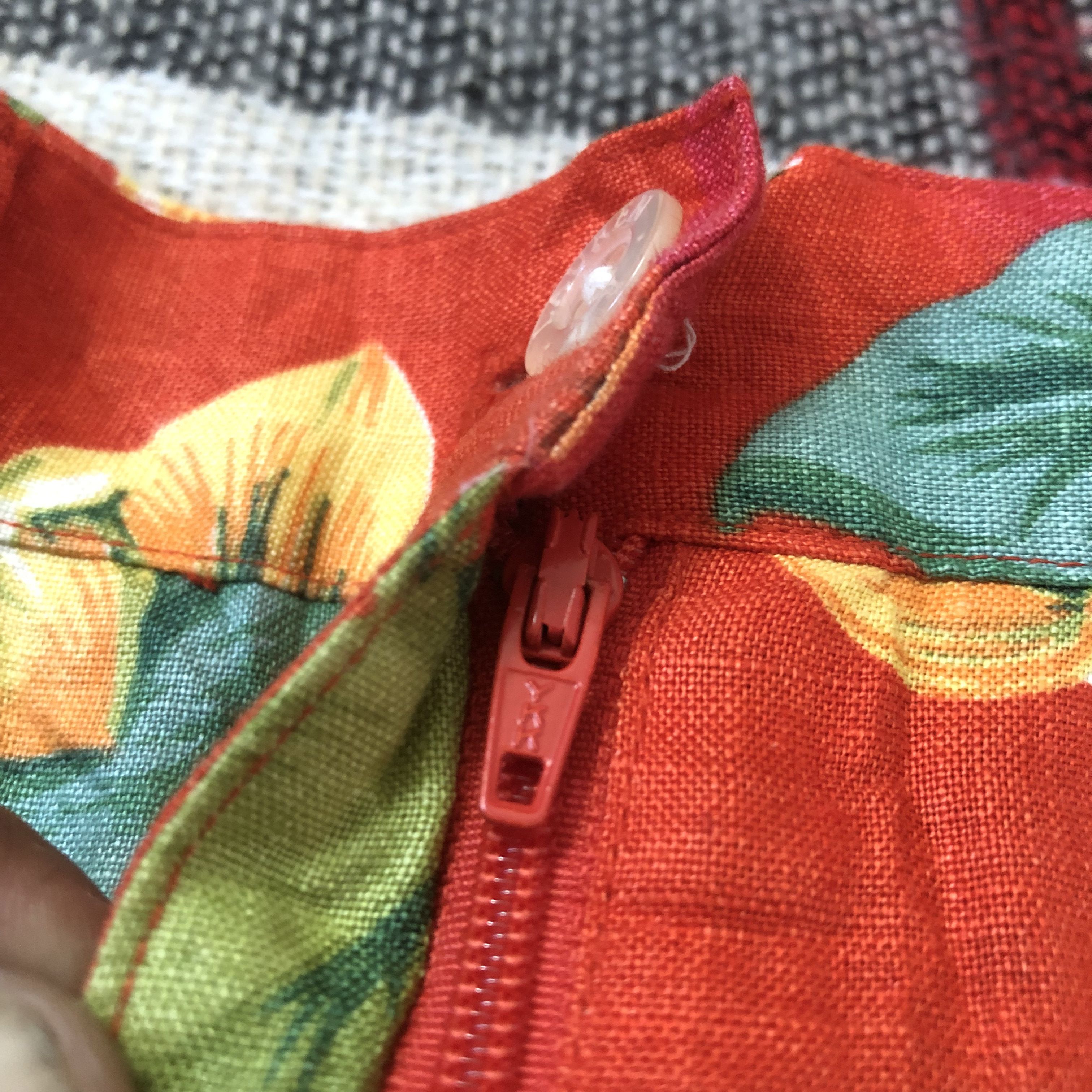 Lauren Ralph Lauren Lauren RL Polo linen hawaii floral surf orange shorts SZ 16 Size 35" - 2 Thumbnail
