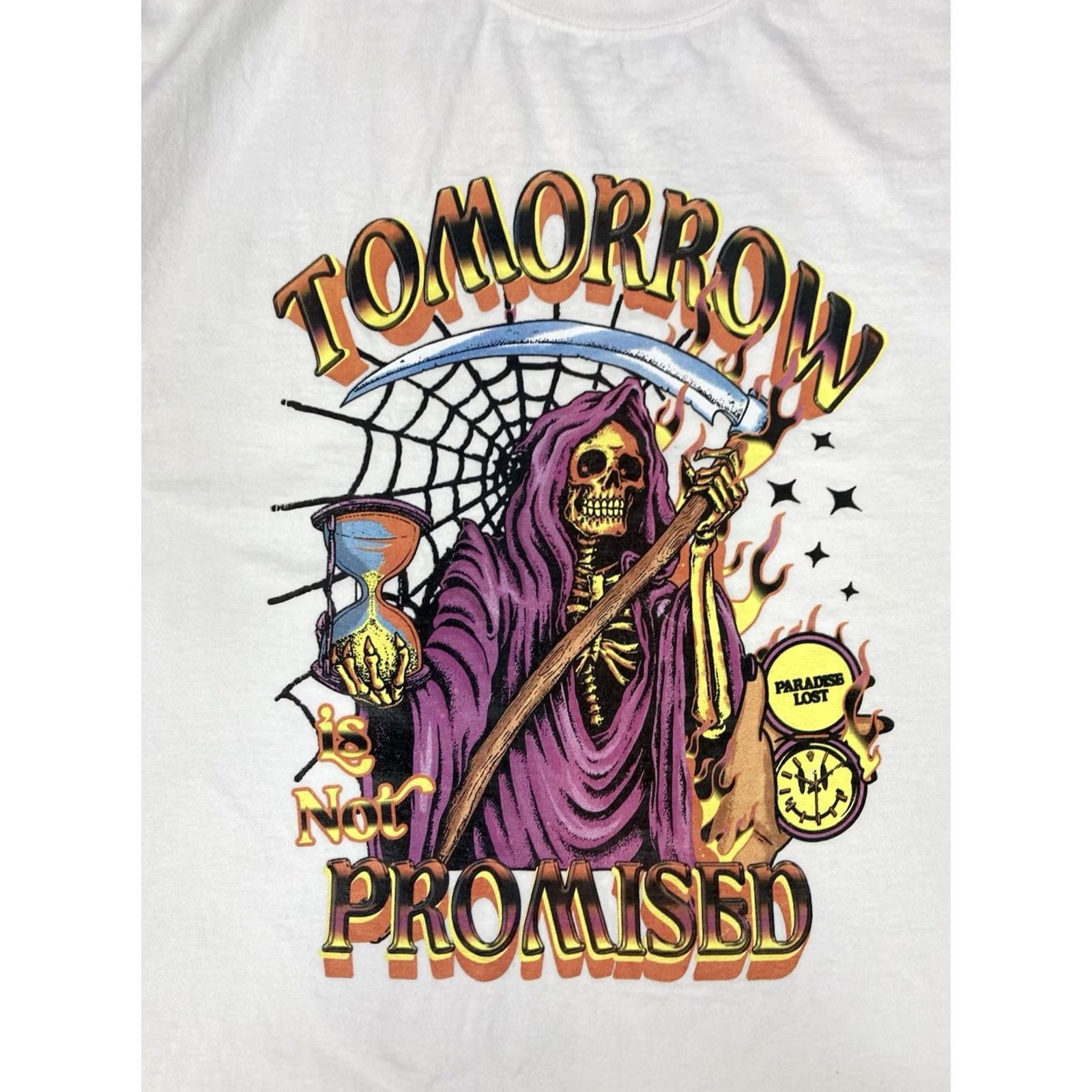 Paradise Paradise Lost T-Shirt Men Medium Short Sleeve Graphic Print Crew Neck White Cotton Logo All Seasons Fall Spring Summer Winter Size US M / EU 48-50 / 2 - 2 Thumbnail