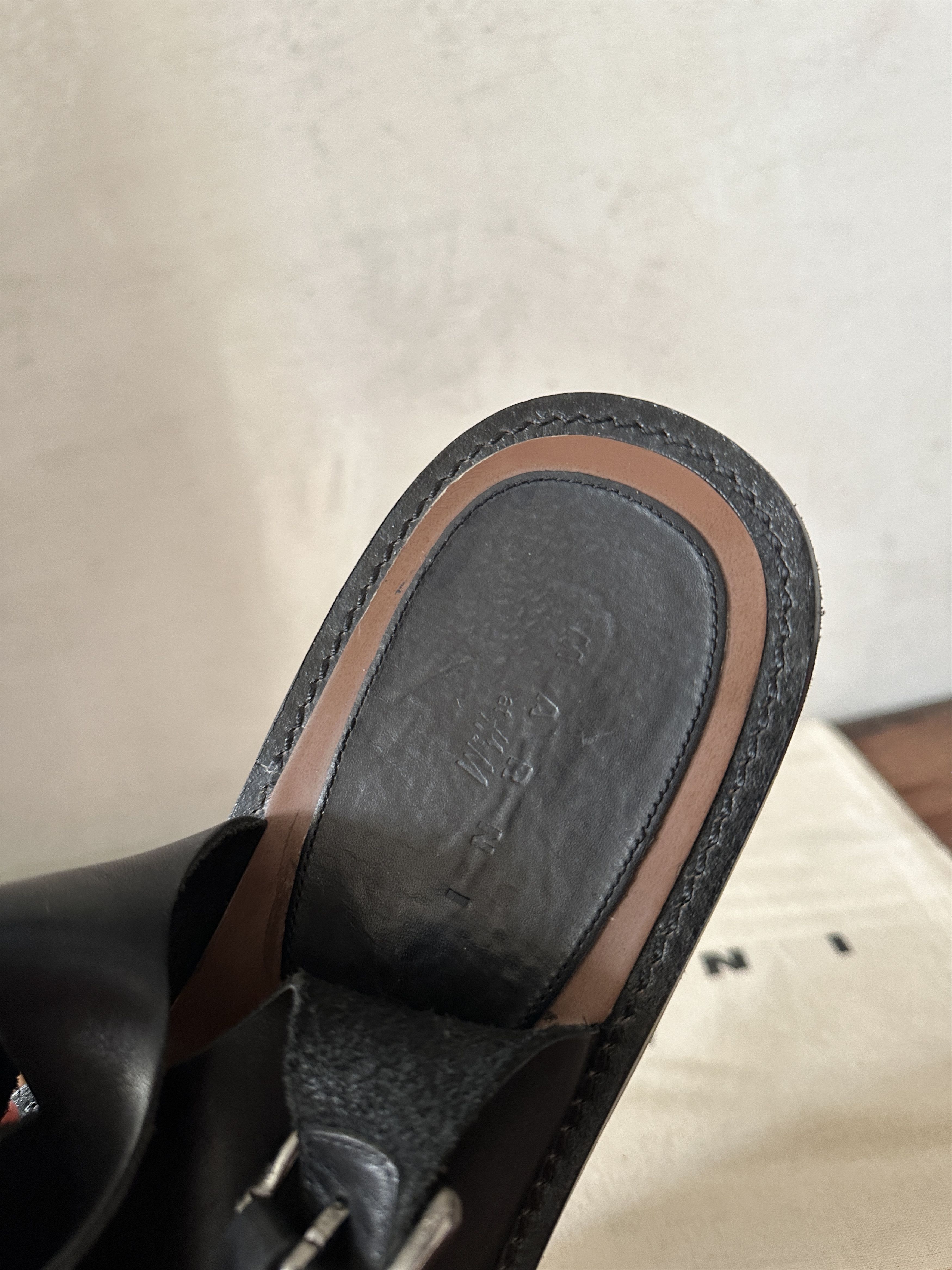 H&M Marni x H&M Leather Sandals Size US 12 / EU 45 - 7 Thumbnail