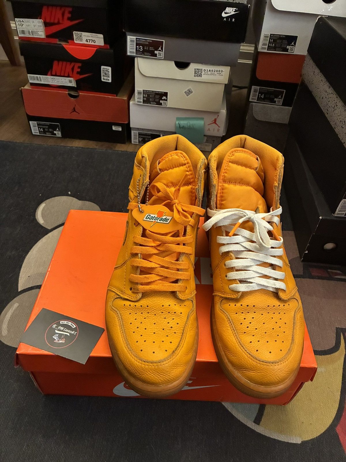 Jordan Brand Jordan 1 Gatorade orange Size US 14 / EU 47 - 4 Thumbnail