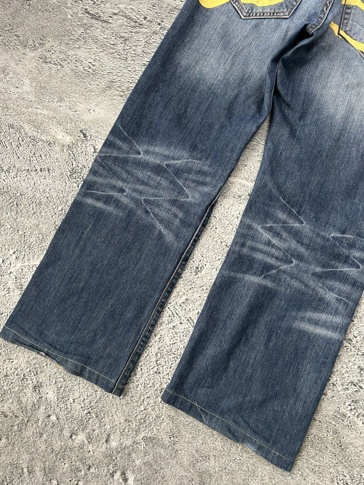Ed Hardy Ed Hardy Christian Audigier vintage jeans big logo pants Size US 31 - 4 Thumbnail