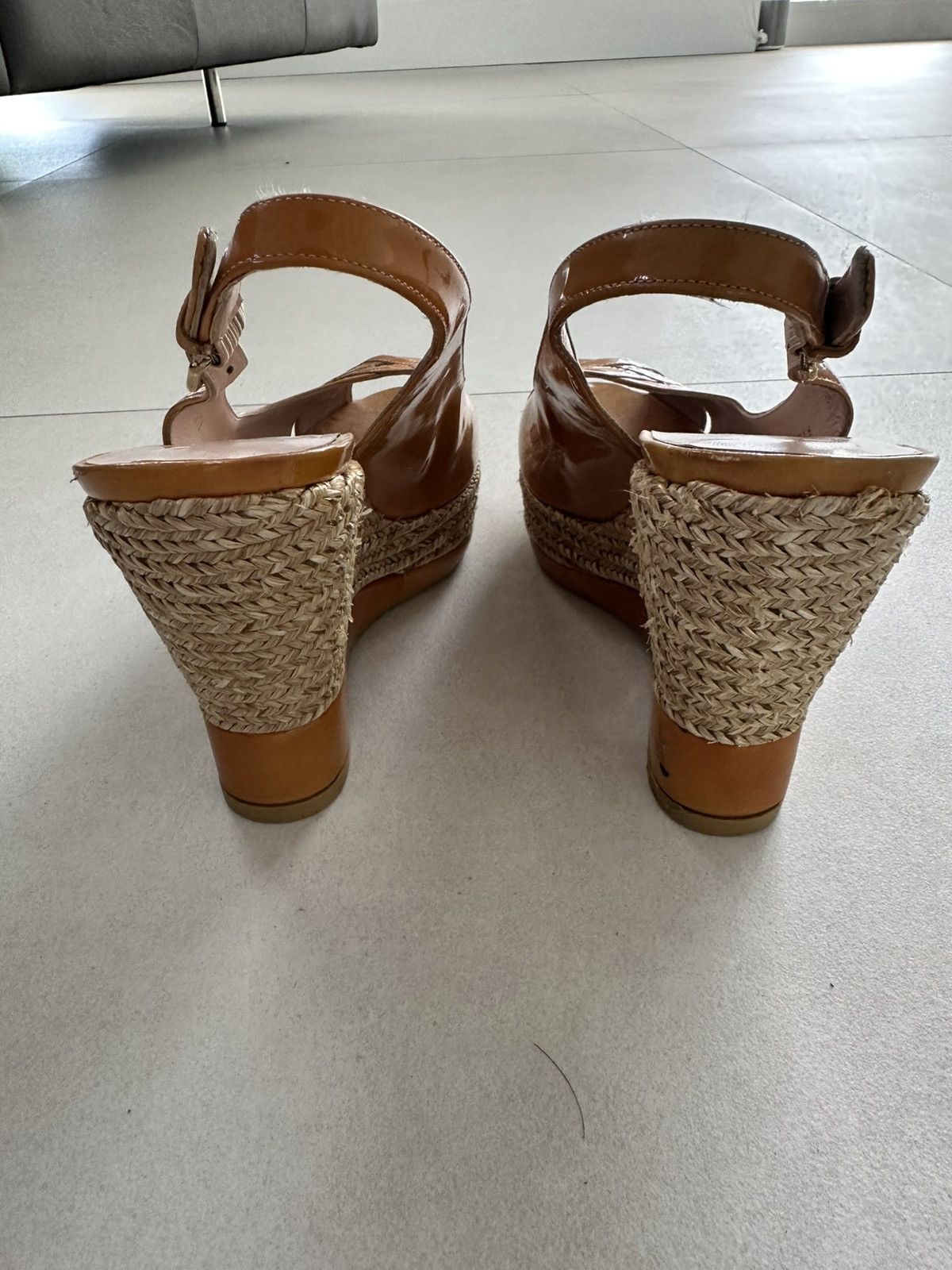 Stuart Weitzman Stuart Weitzman Patent Leather espadrille Sandals sz 9.5 Size US 9.5 / IT 39.5 - 6 Thumbnail