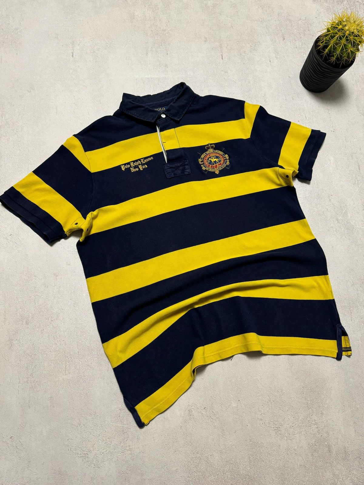 Polo Ralph Lauren × Vintage Vintage Polo Ralph Lauren New York Polo T Shirt Big Pony 90s Size US XL / EU 56 / 4 - 2 Thumbnail