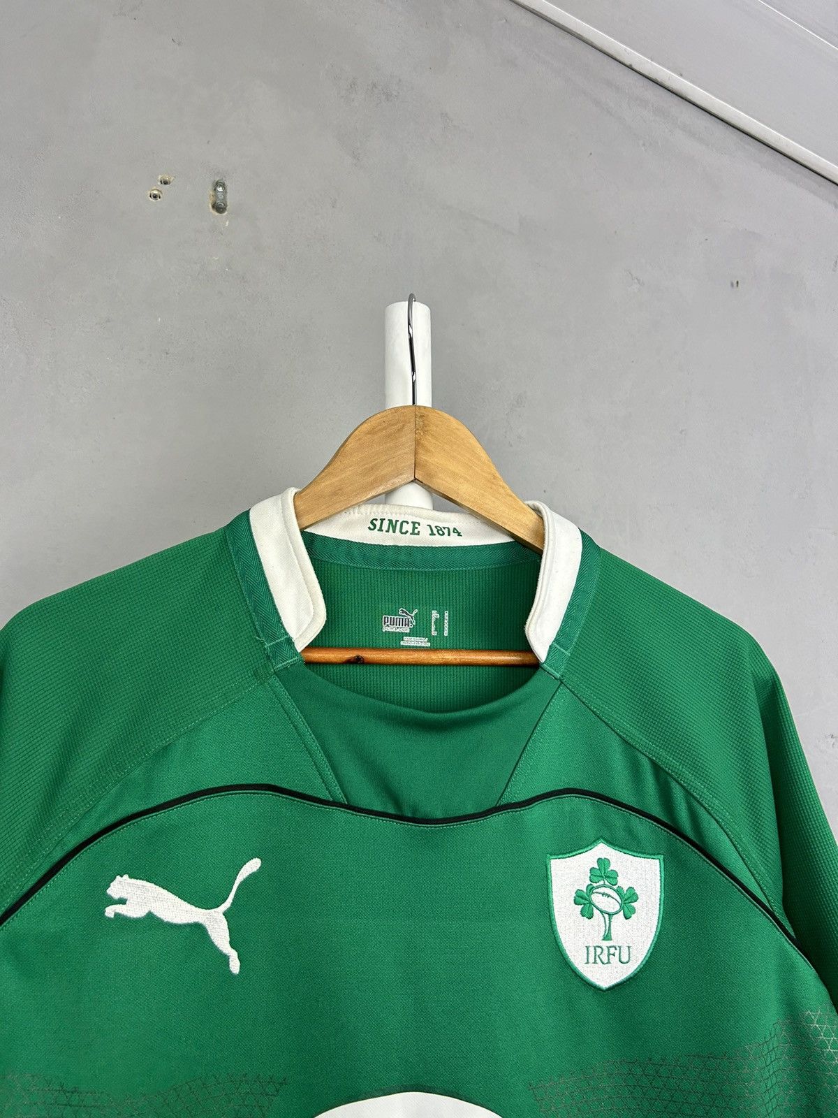 Puma Ireland 2010 Puma Rugby Jersey Shirt Short Sleeve Size US M / EU 48-50 / 2 - 3 Thumbnail