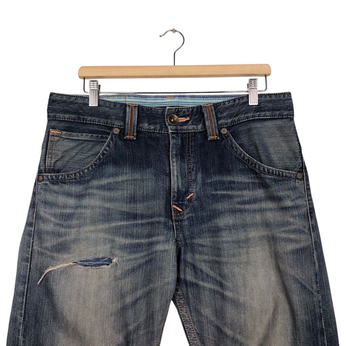 Japanese Brand 📌Exclusive Vintage Denim Jeans Edwin Punk Design IsseyMiyake Size US 32 / EU 48 - 4 Thumbnail
