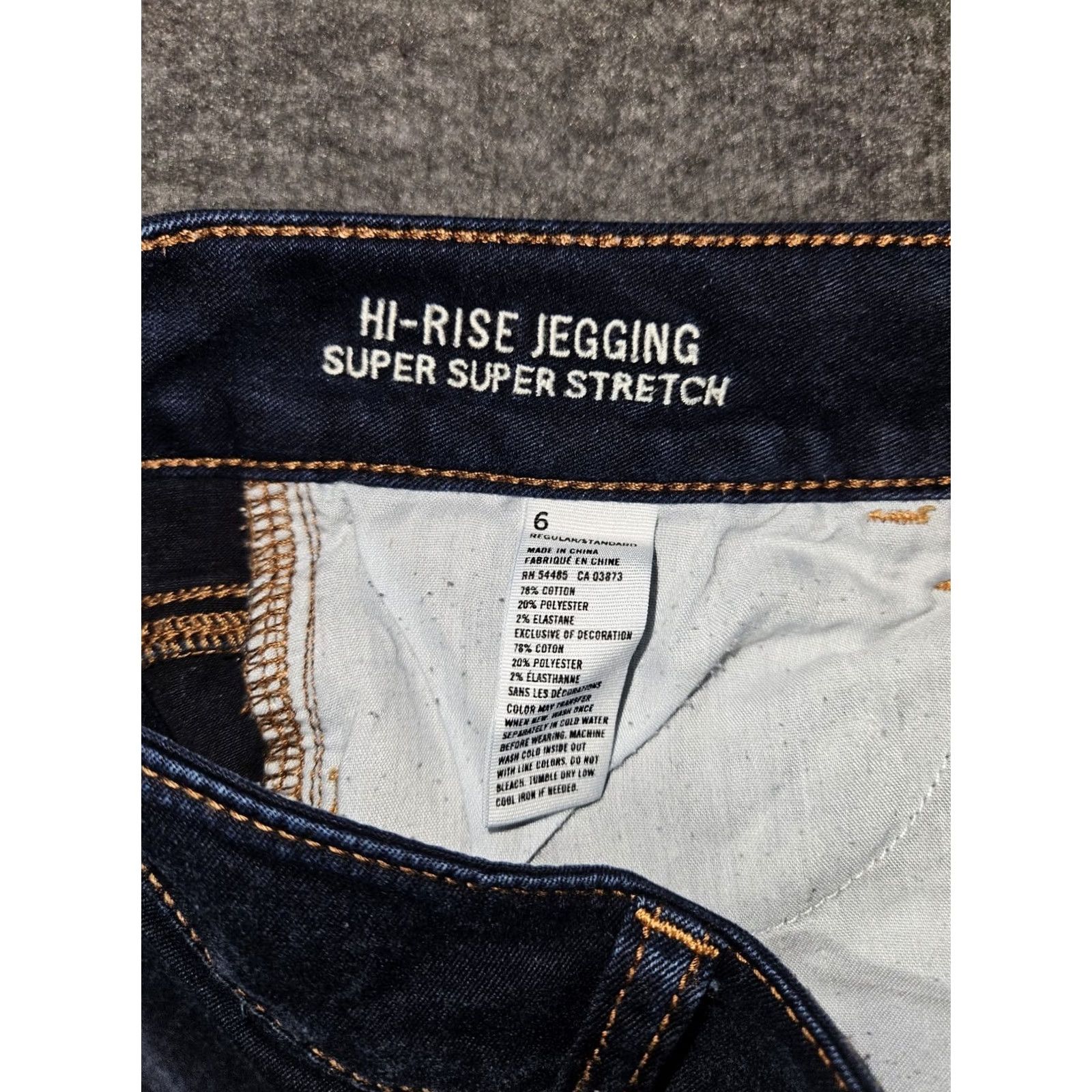 American Eagle Outfitters VINTAGE American Eagle Outfitters Hi Rise Jeggings Jeans Womens 6 Blue Preppy 27 Inseam 28 In Waist Pockets Stretch Easy Care Regular Size 28" / US 6 / IT 42 - 3 Thumbnail