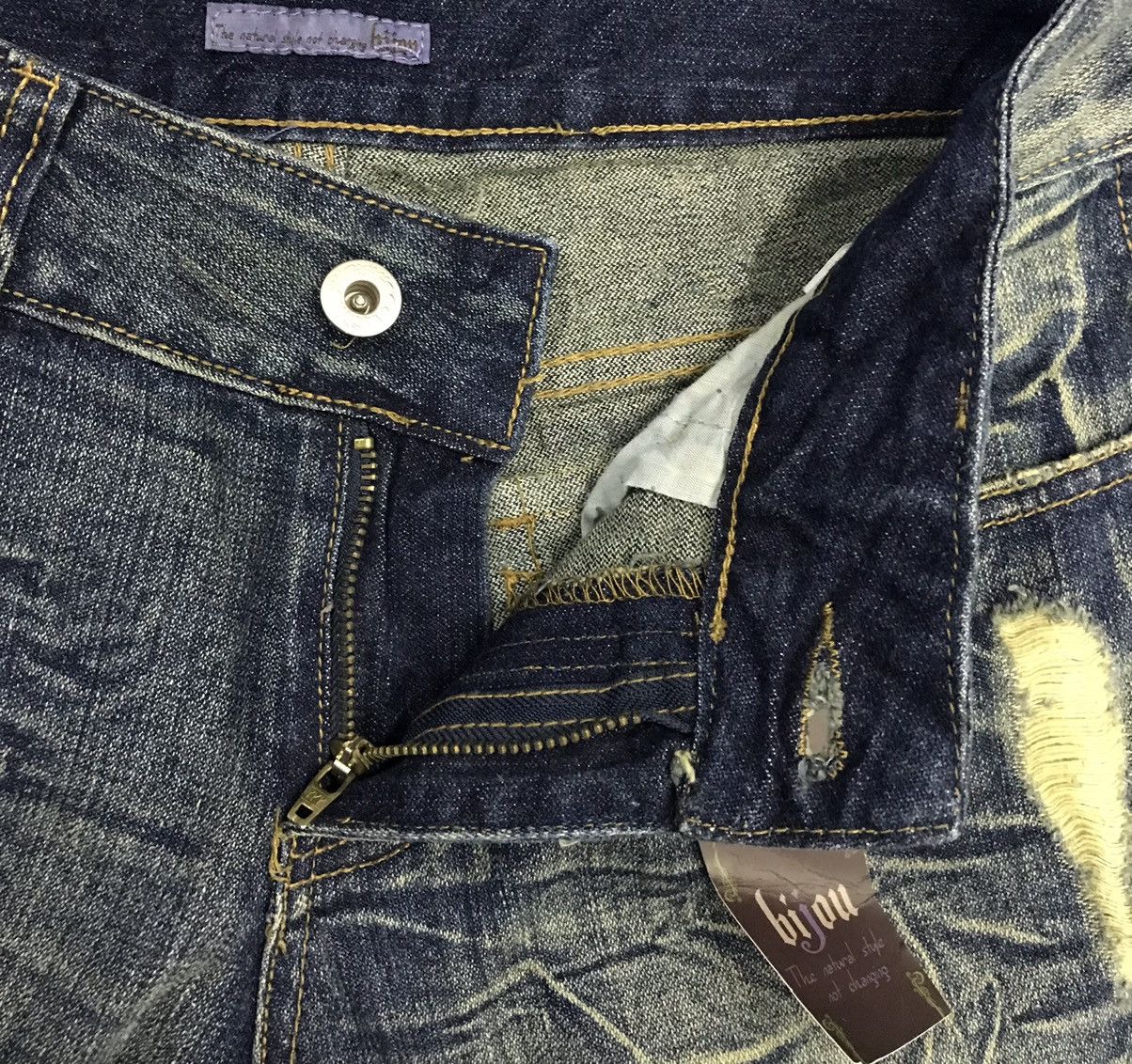 Japanese Brand × Vintage Vintage Bijou The Natural Style Not Changing Denim Pants Size US 29 - 6 Thumbnail
