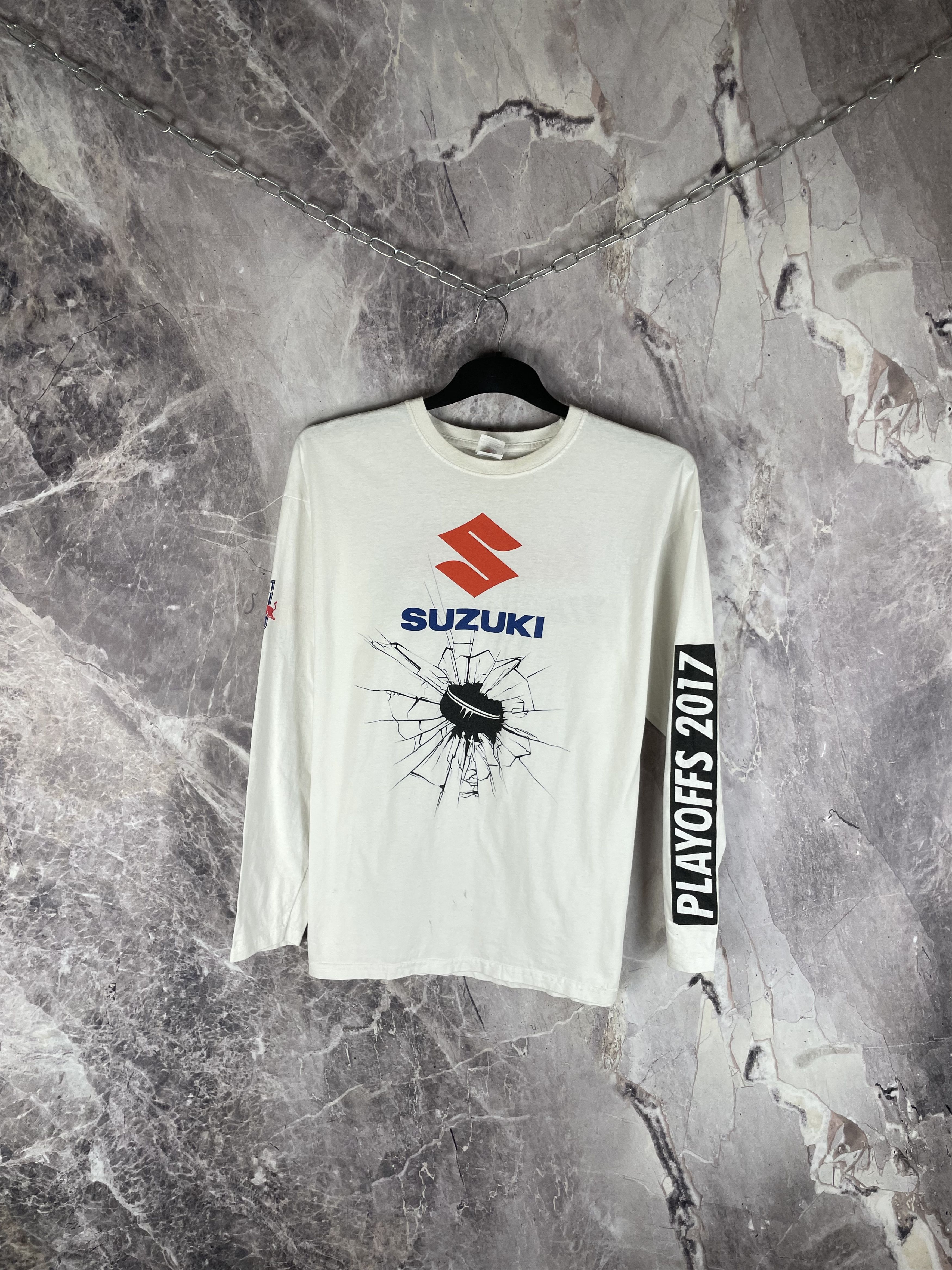 Red Bull Vintage Suzuki Red Bull Longsleeve Size US XL / EU 56 / 4 - 1 Thumbnail