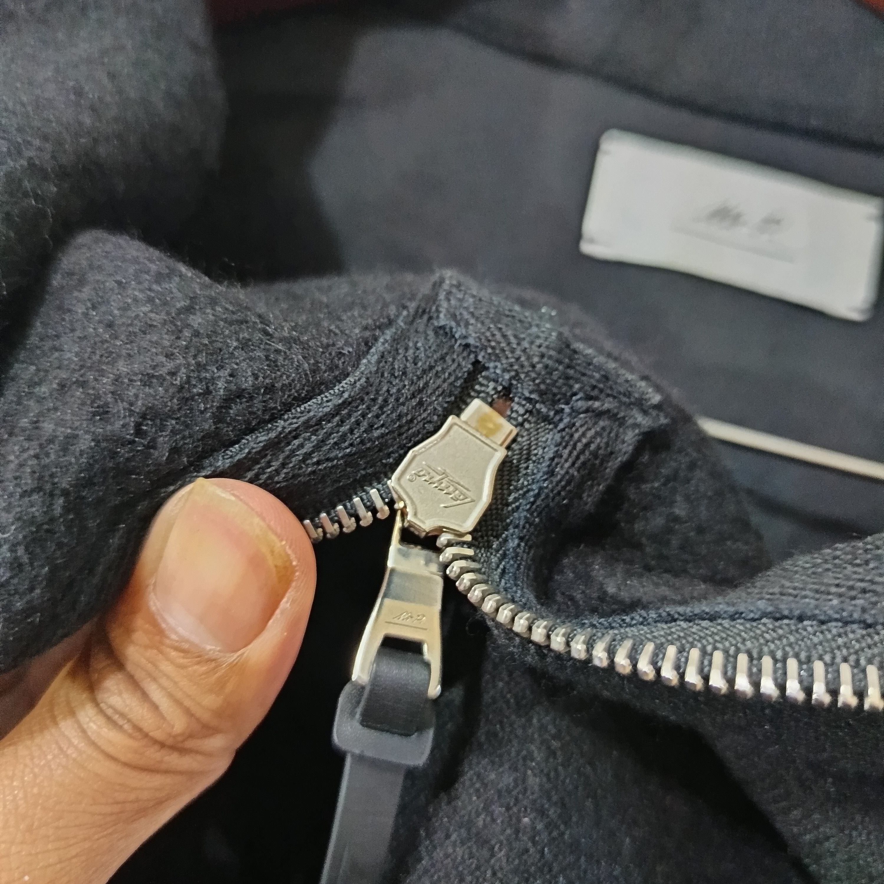 Mr P. Mr. P Black Quarter-Zip Sweater - Size L Size US L / EU 52-54 / 3 - 5 Thumbnail