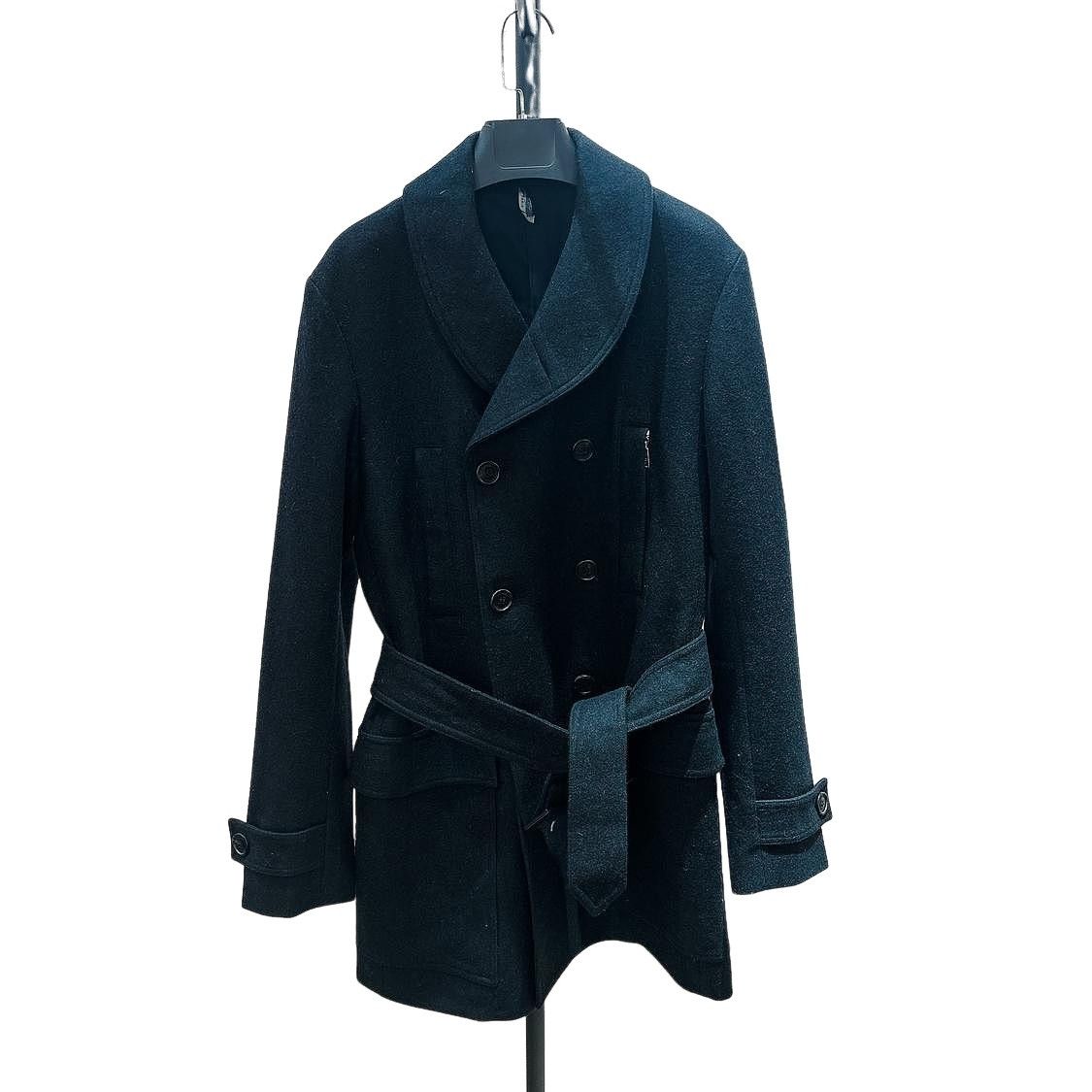 Y*0様 2008aw Dior Homme wool P-coat black Dior Dior homme aw08 wool jacket | Grailed
