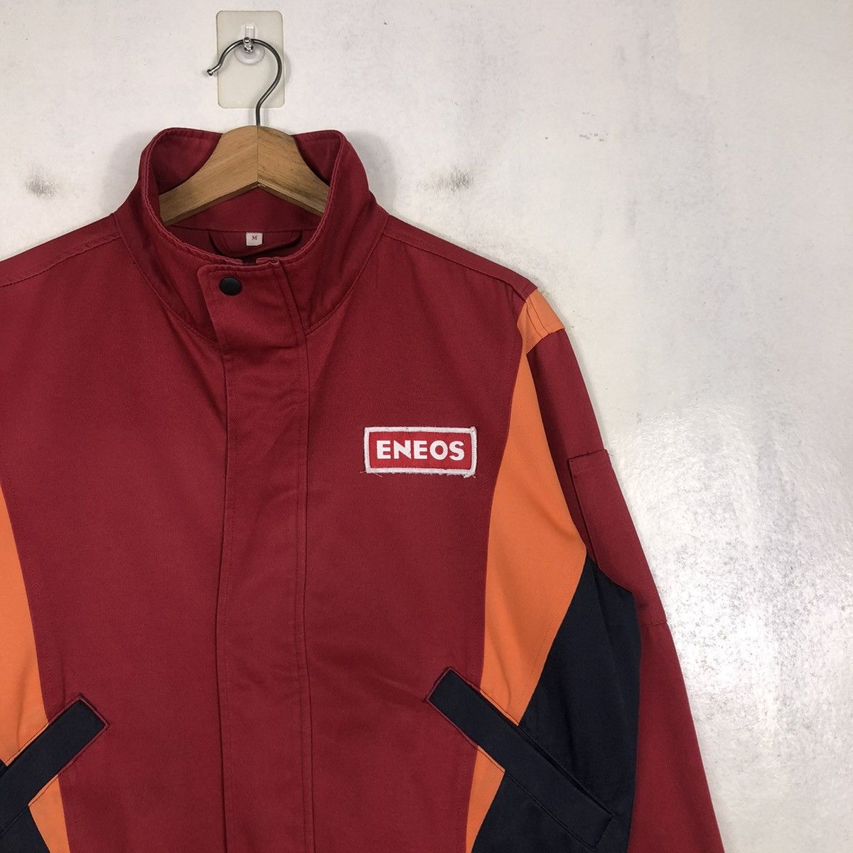 Japanese Brand 📌VINTAGE RACING WORKER JACKET ENEOS BIG LOGO SPELL OUT Size US M / EU 48-50 / 2 - 8 Thumbnail