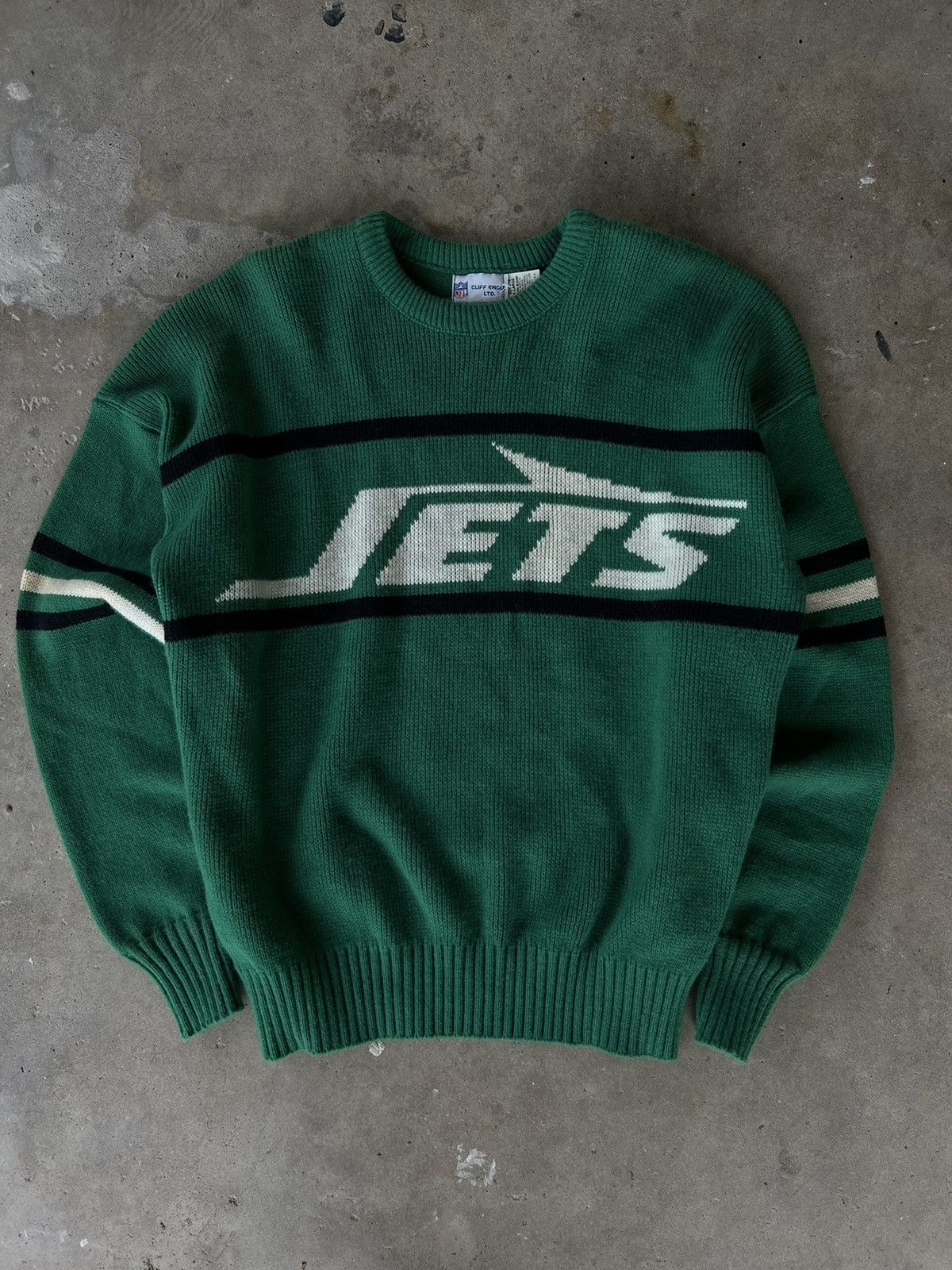 NFL × Salem Sportswear × Vintage Vintage 70’s/80’s New York Jets NFL Crewneck Sweatshirt Size US XL / EU 56 / 4 - 1 Thumbnail