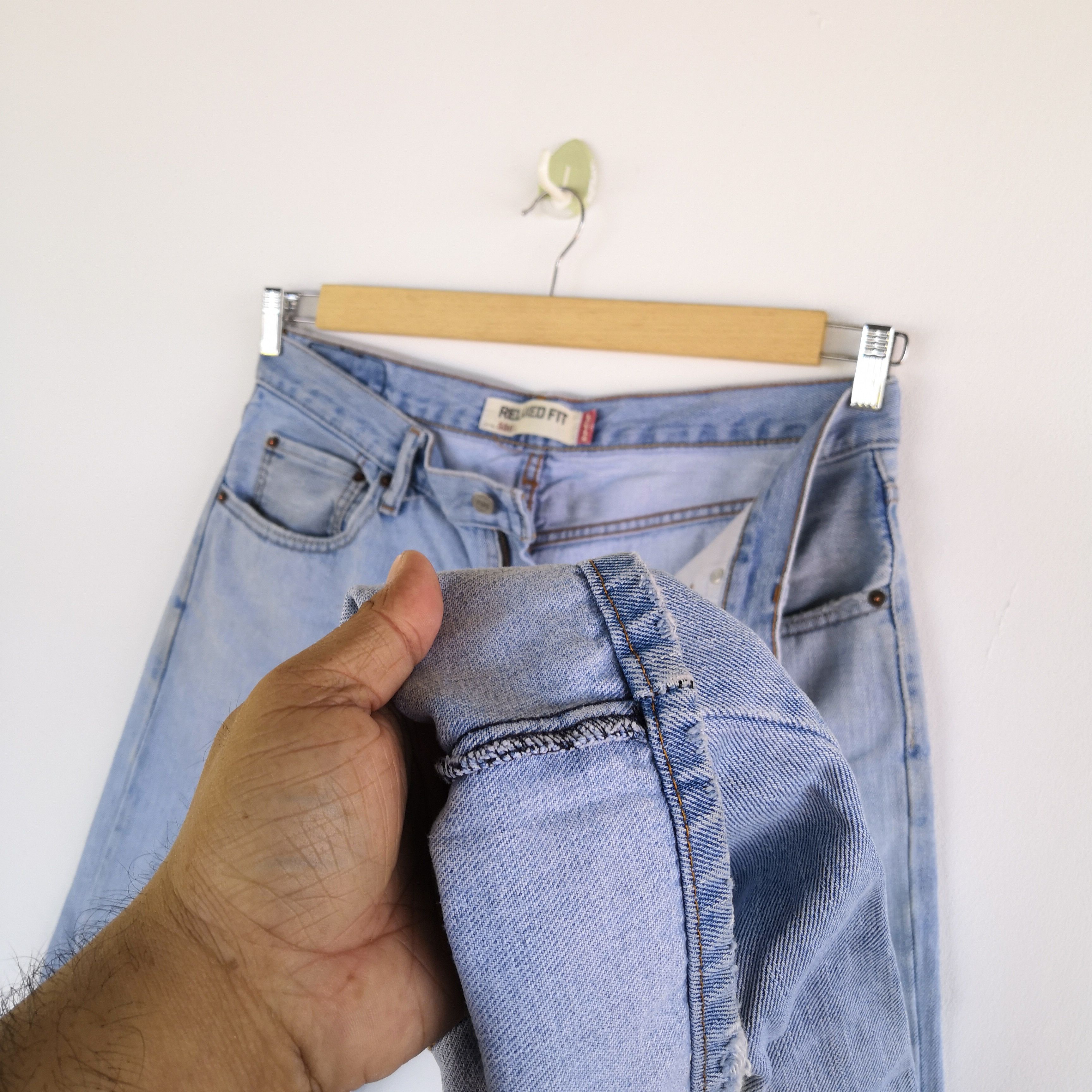 Levi's Vintage Levis 550 Sun Faded Denim Levi's Light Wash Jeans Size US 34 / EU 50 - 8 Thumbnail