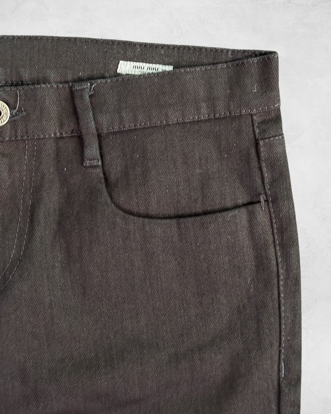 Miu Miu FW07 Overlock Stitch Slim Pants Size 30" / US 8 / IT 44 - 3 Thumbnail