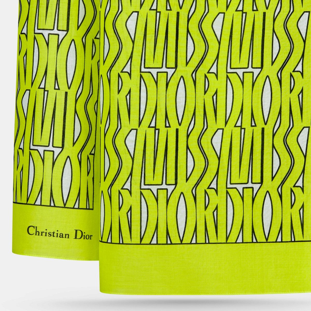Dior o1bcso1str0226 Size:OS/Allover Sarong in White/Yellow Size ONE SIZE - 4 Thumbnail