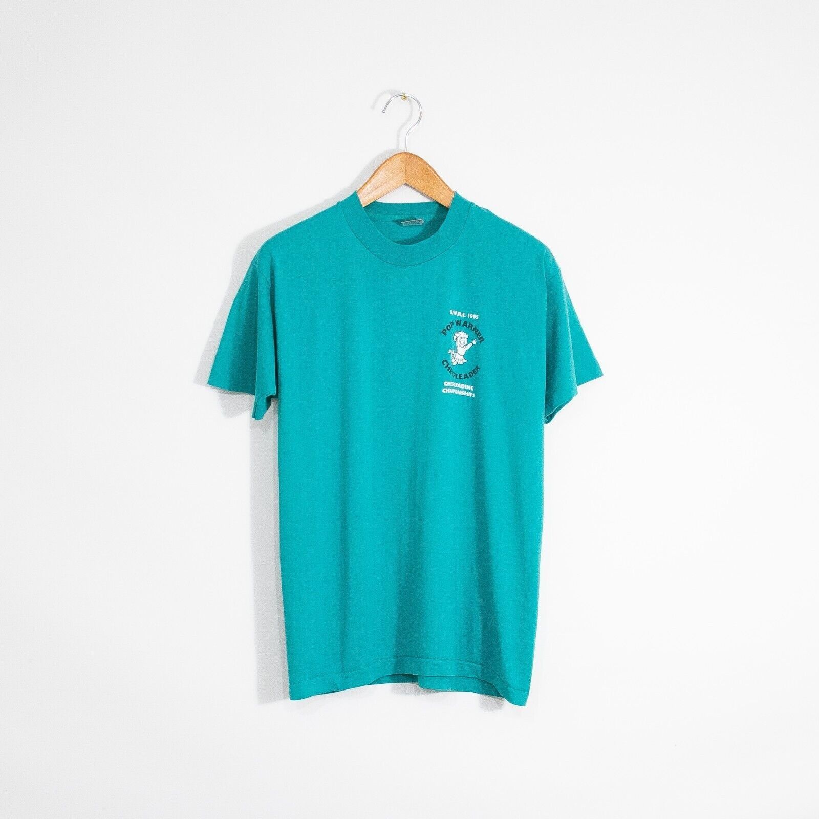 Vintage Vintage 90s Pop Warner Cheerleader T Shirt L - Single Stitch Size US L / EU 52-54 / 3 - 1 Thumbnail