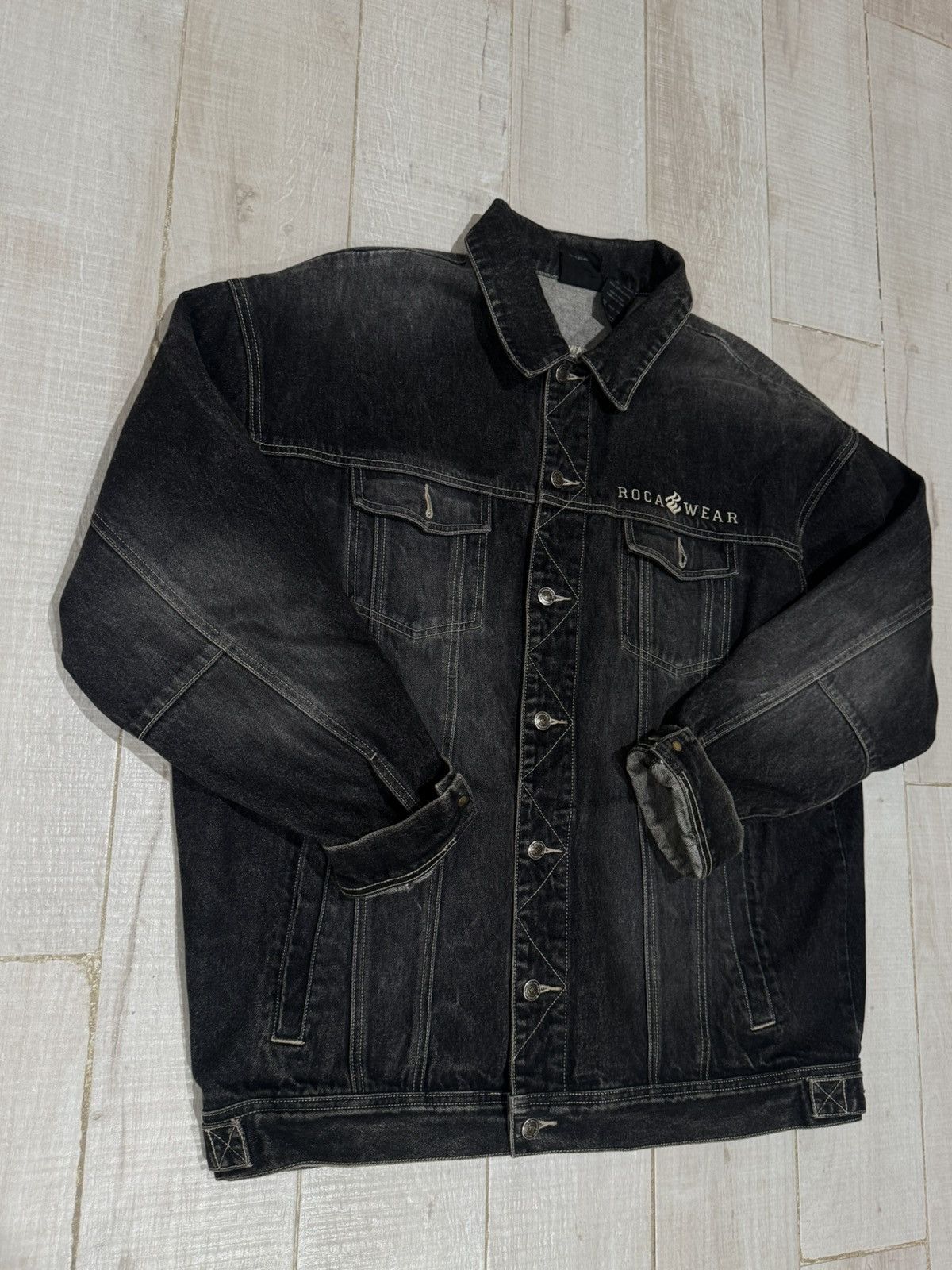 Rocawear ROCAWEAR VINTAGE DENIM JACKET Size US XL / EU 56 / 4 - 2 Thumbnail